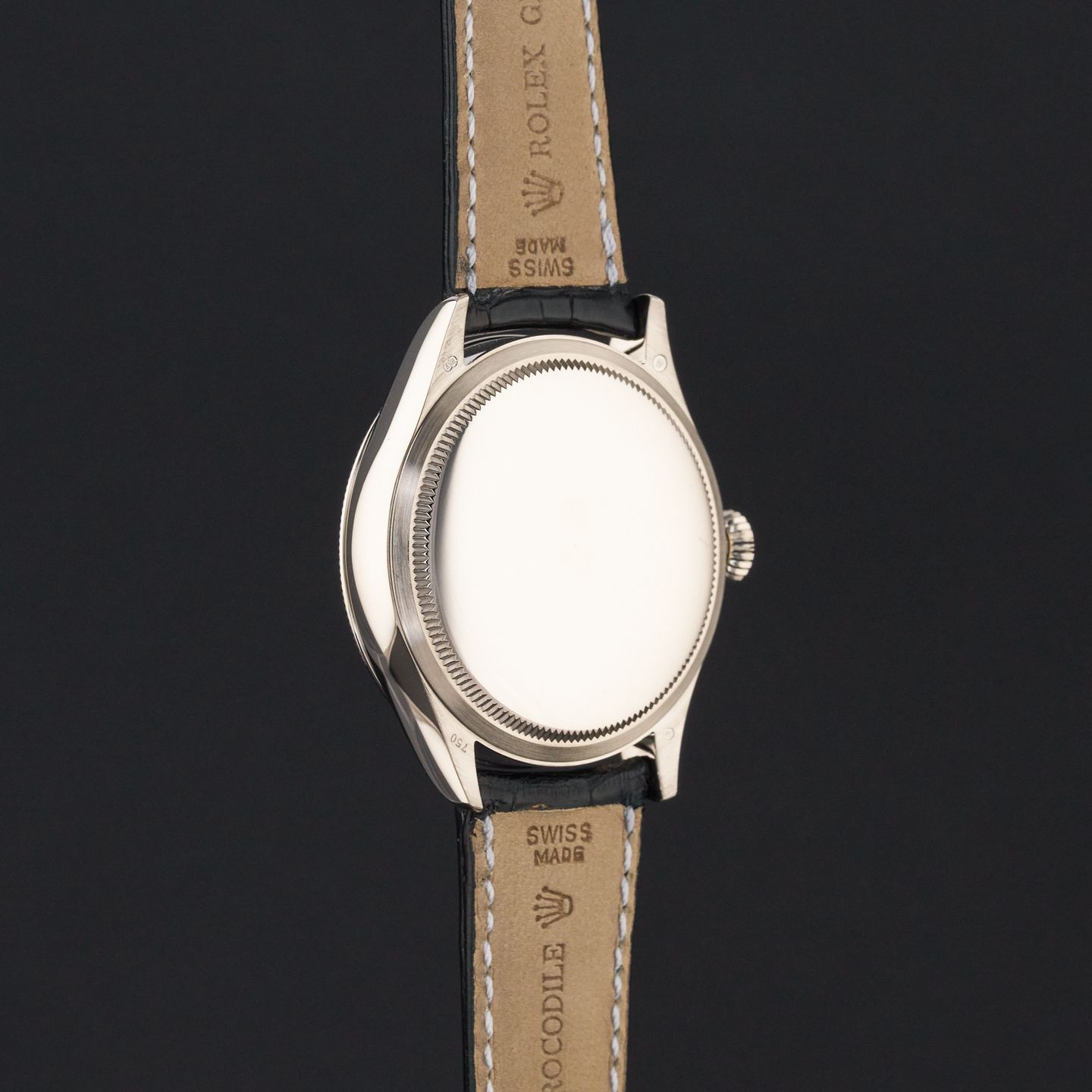 Rolex Cellini Dual Time 50529 (2014) - 39 mm White Gold case (7/8)