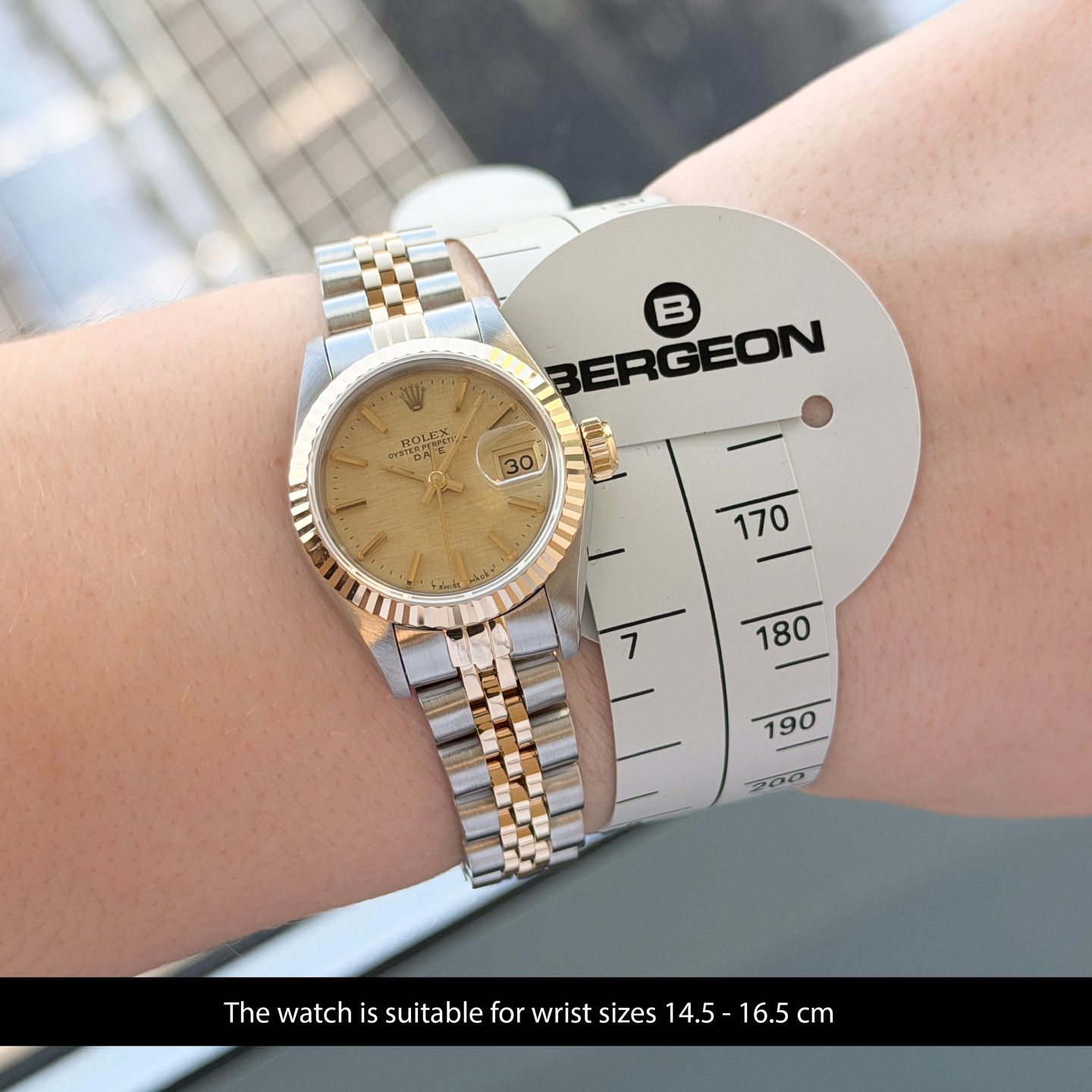 Rolex Lady-Datejust 69173 (1985) - Champagne wijzerplaat 26mm Goud/Staal (2/8)