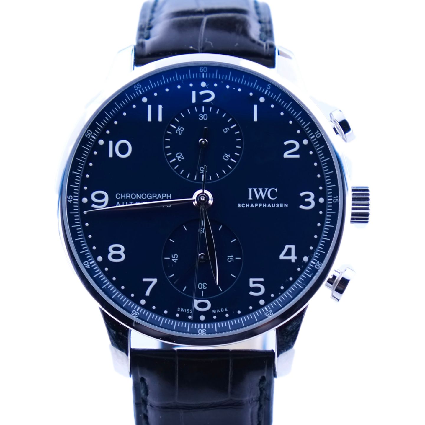 IWC Portuguese Chronograph IW371601 (2019) - Blue dial 41 mm Steel case (1/1)