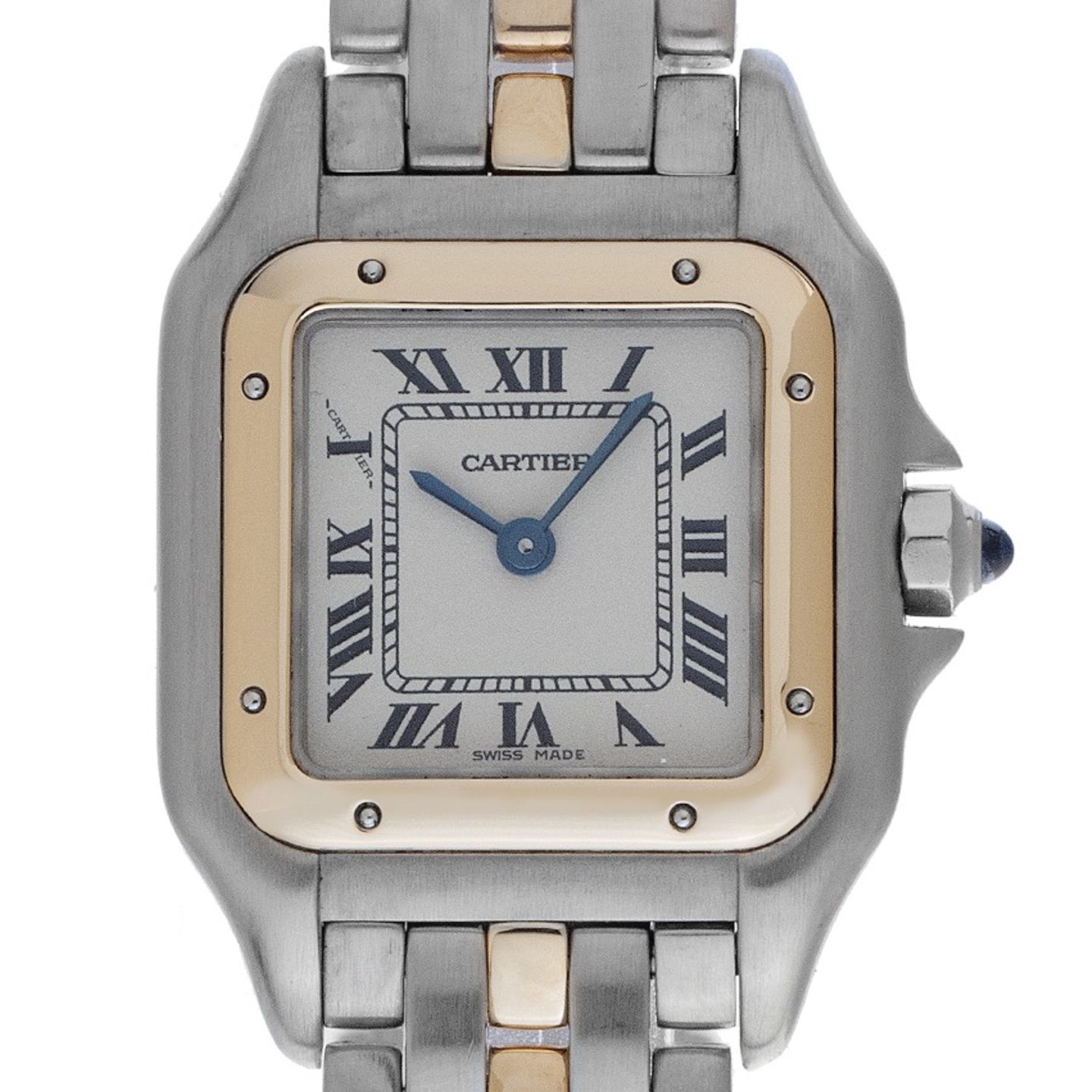 Cartier Panthère 1057917 (1991) - Wit wijzerplaat 22mm Goud/Staal (1/8)