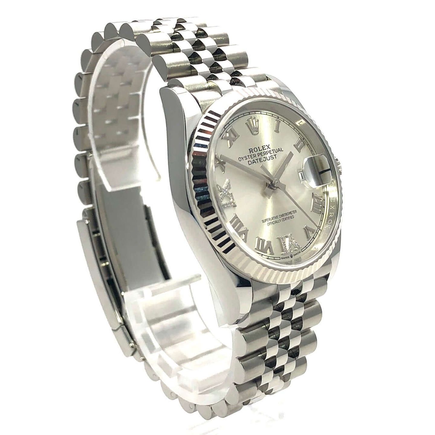 Rolex Datejust 36 126234 (2025) - Silver dial 36 mm Steel case (4/8)