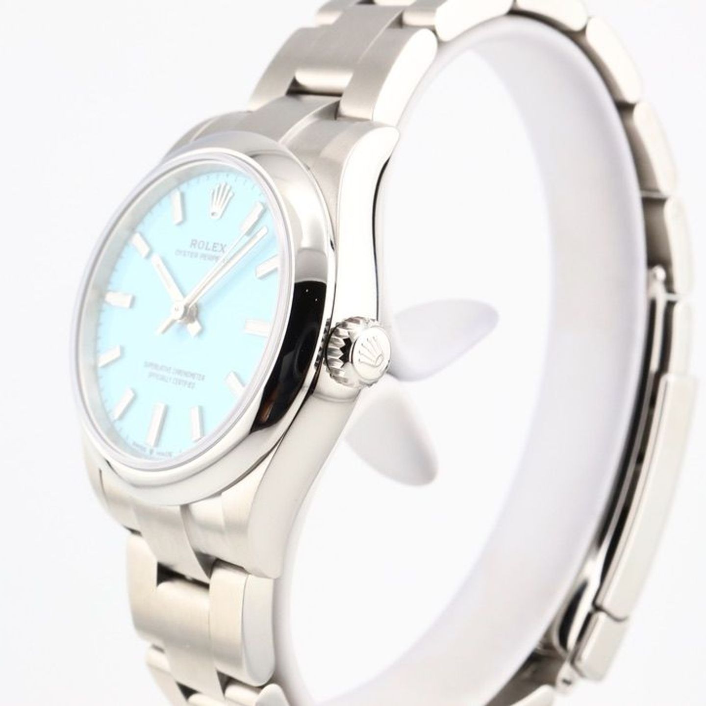 Rolex Oyster Perpetual 31 277200 (2024) - Turquoise wijzerplaat 31mm Staal (3/8)