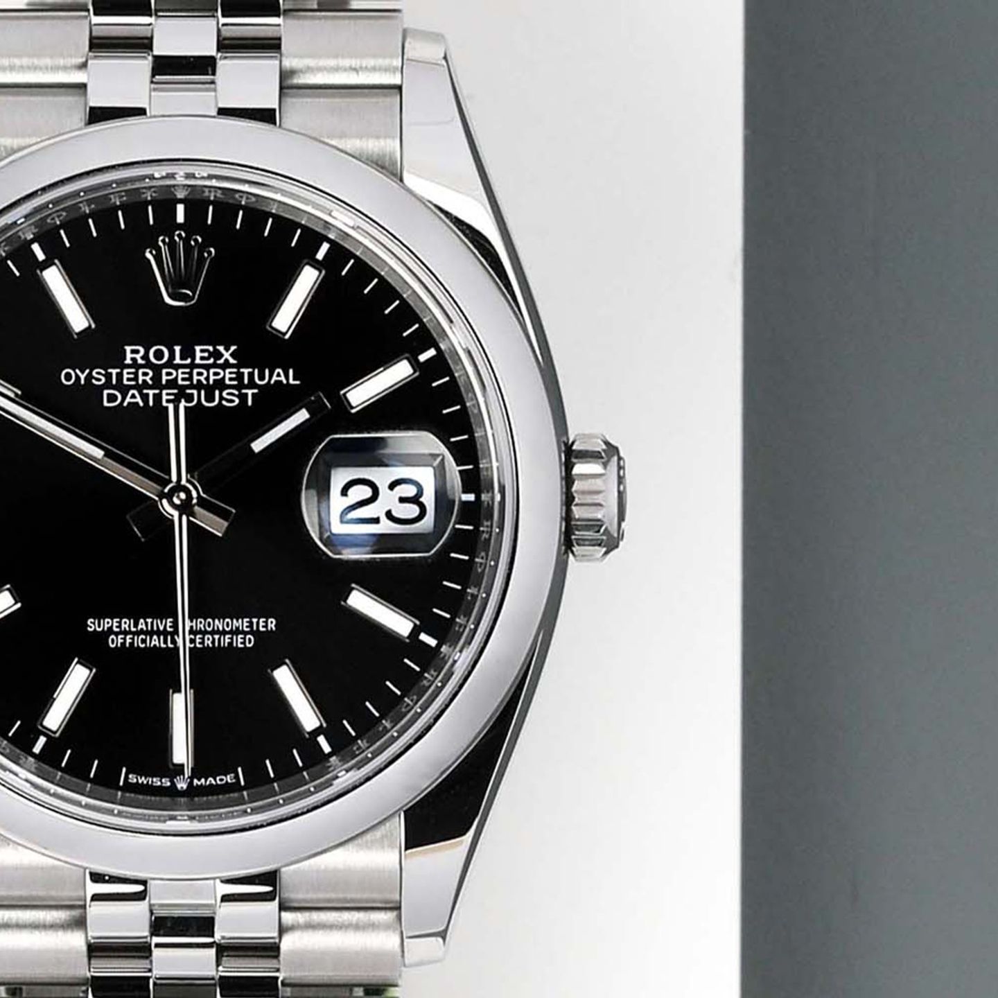 Rolex Datejust 36 126200 (2023) - Black dial 36 mm Steel case (5/7)
