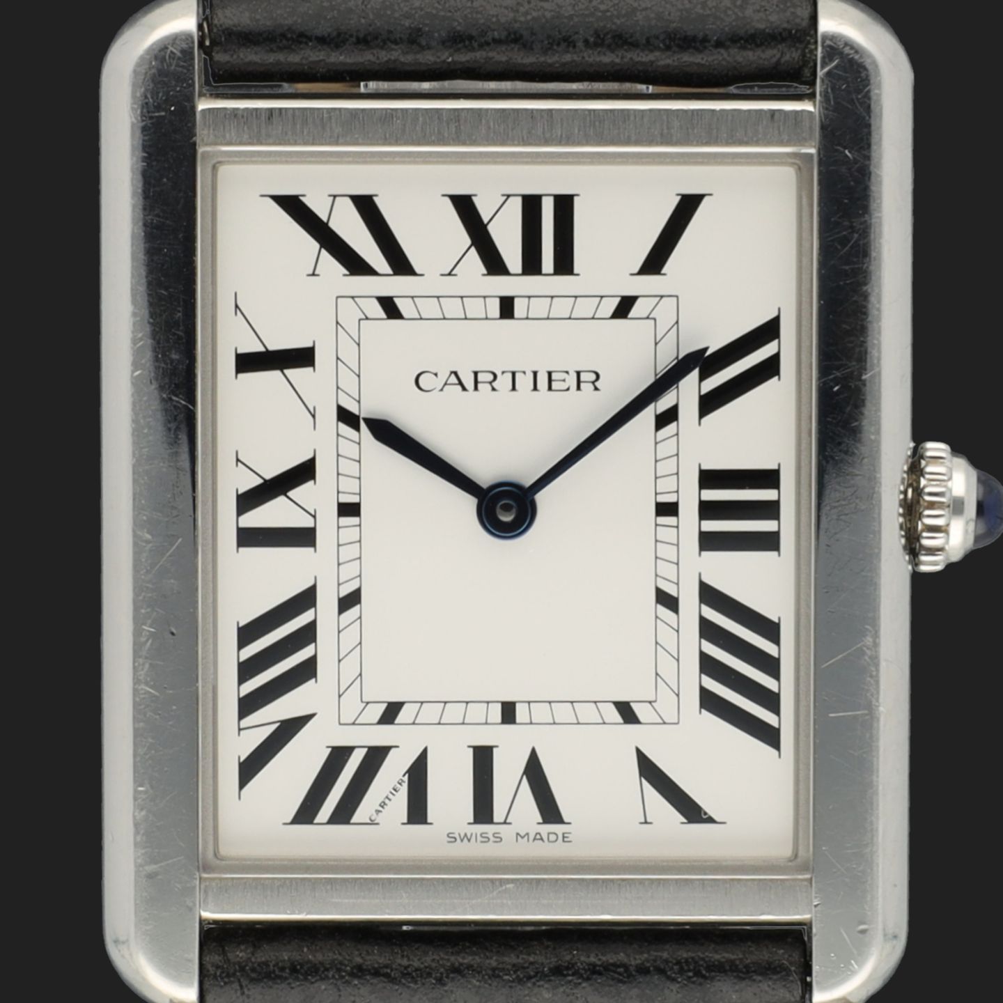 Cartier Tank Solo WSTA0028 (Onbekend (willekeurig serienummer)) - Wit wijzerplaat 35mm Staal (2/8)