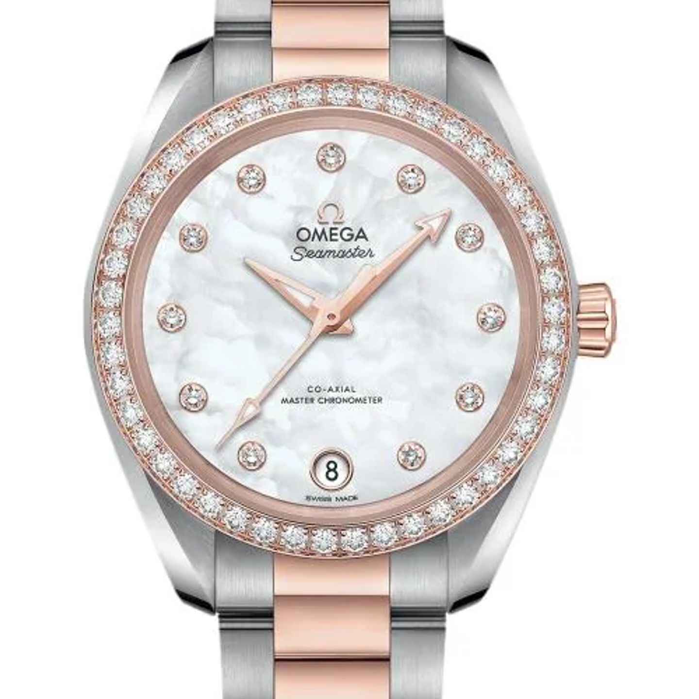 Omega Seamaster Aqua Terra 220.25.34.20.55.001 (2026) - Parelmoer wijzerplaat 34mm Staal (1/1)