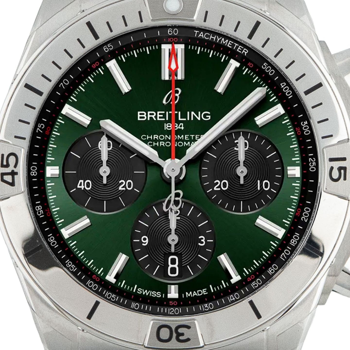 Breitling Chronomat 42 AB0134101L2S1 (2025) - Groen wijzerplaat 43mm Staal (2/8)