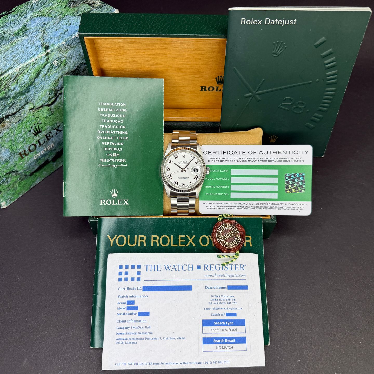 Rolex Datejust 36 16234 (2005) - Wit wijzerplaat 36mm Staal (3/8)