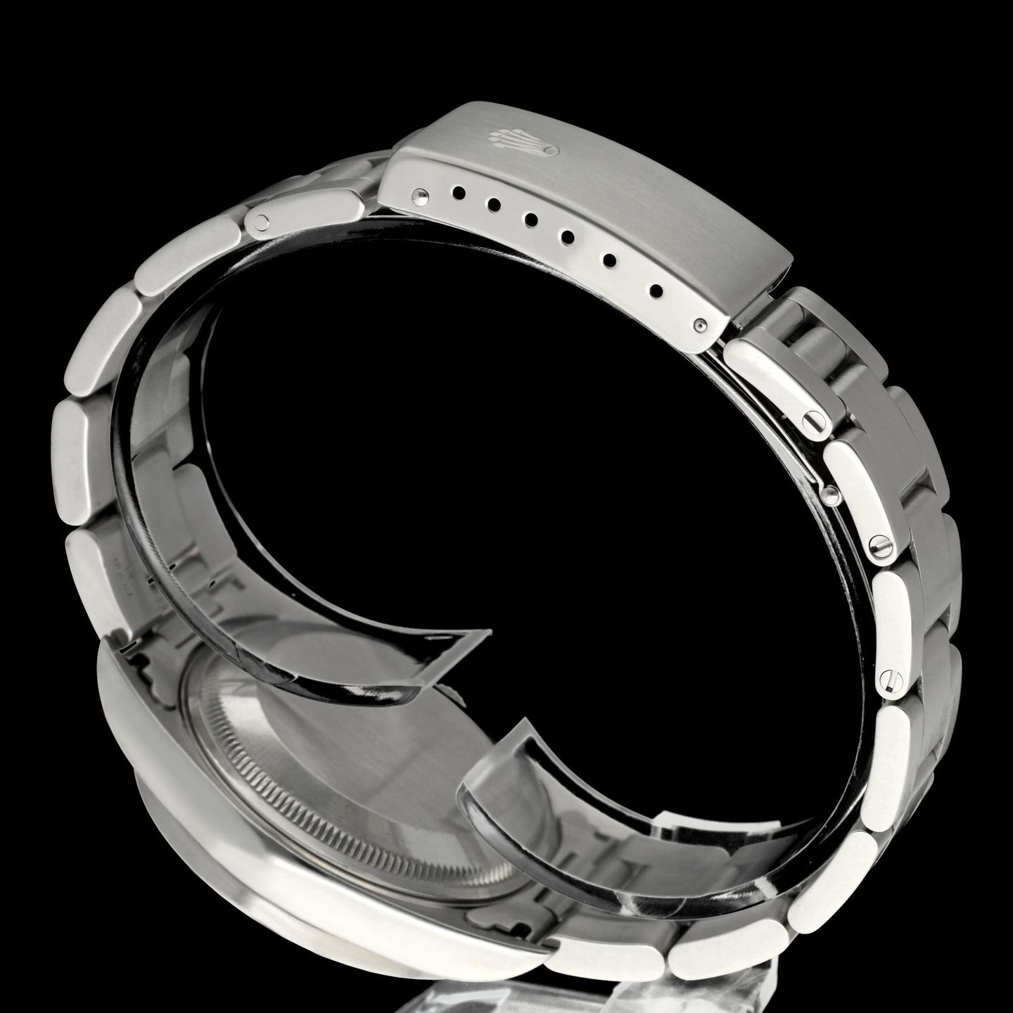 Rolex Oyster Perpetual Date 15210 (1999) - Black dial 34 mm Steel case (7/7)