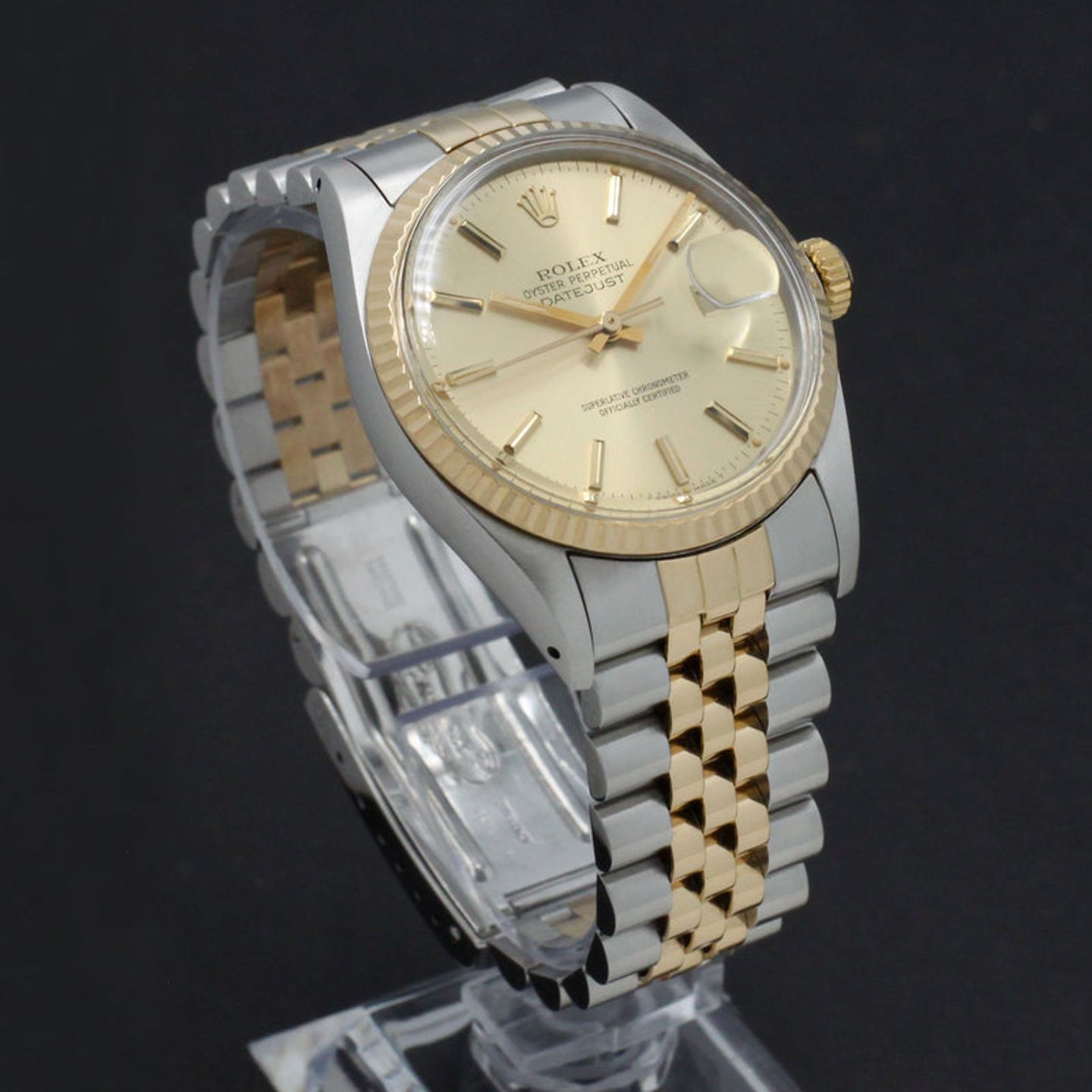 Rolex Datejust 36 16013 (1986) - Goud wijzerplaat 36mm Goud/Staal (6/7)