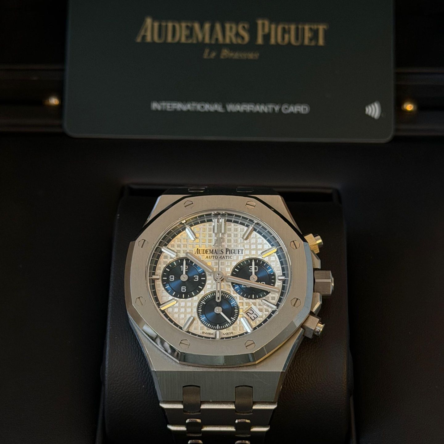 Audemars Piguet Royal Oak Chronograph 26315ST.OO.1256ST.01 (2022) - Zilver wijzerplaat 38mm Staal (3/8)