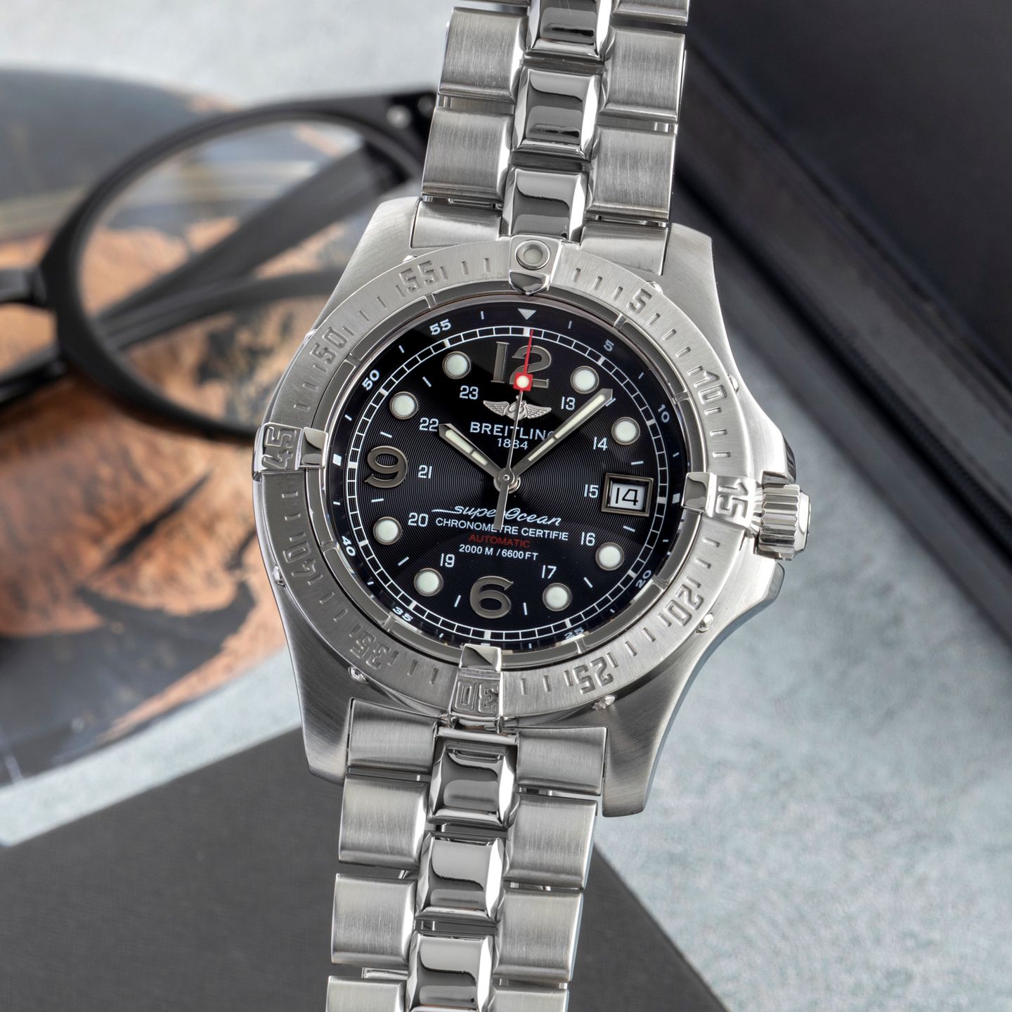 Breitling Superocean Steelfish A17390 (2005) - 44mm Staal (3/8)