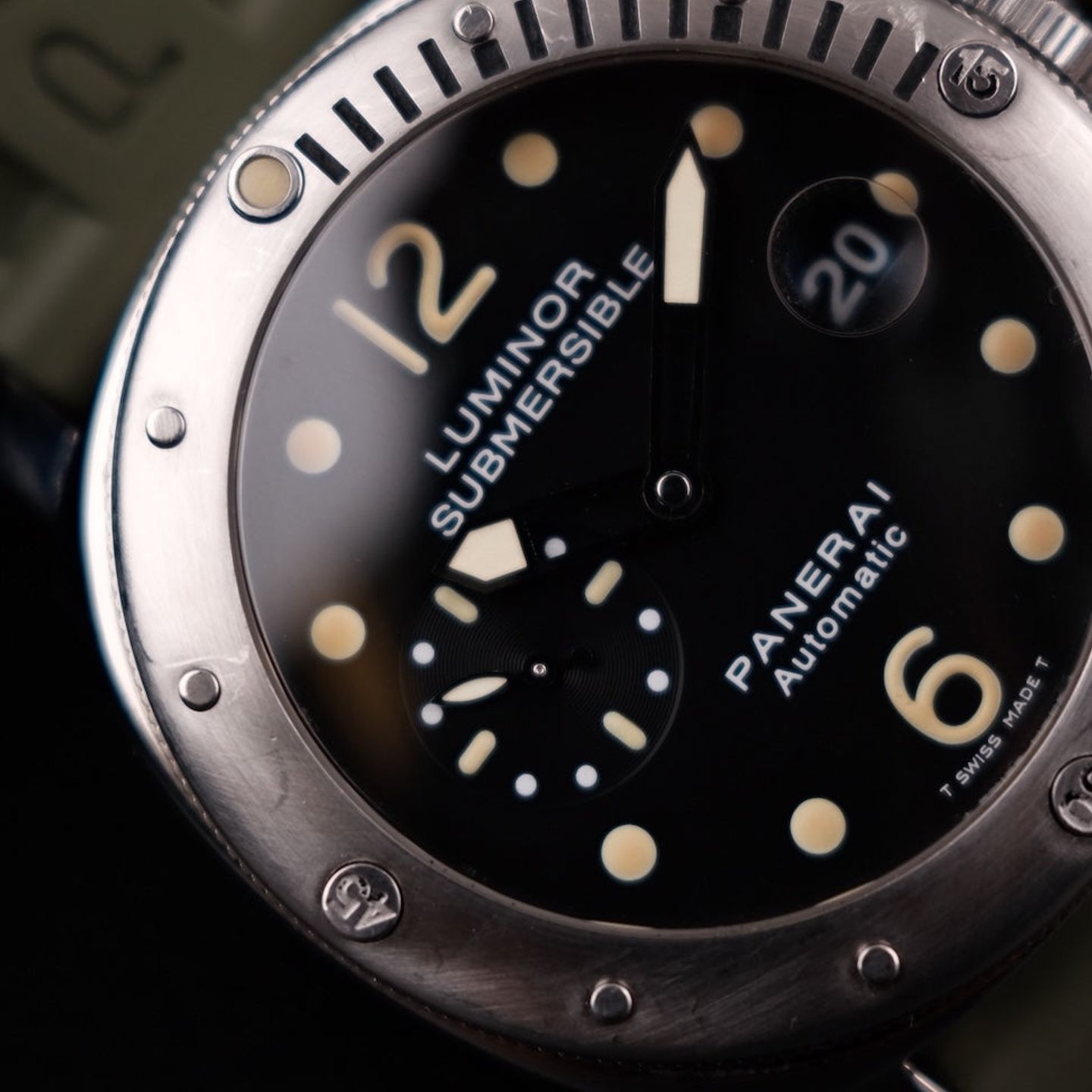 Panerai Luminor Submersible PAM00024 (2001) - Black dial 44 mm Steel case (3/8)