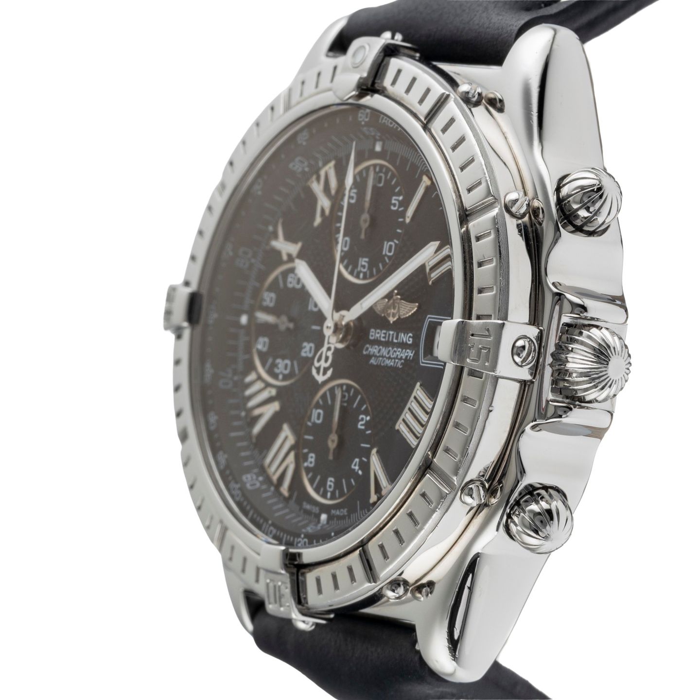 Breitling Crosswind Racing A13055 (Unknown (random serial)) - Black dial 43 mm Steel case (6/8)