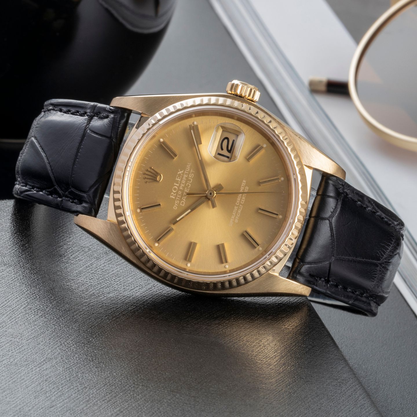 Rolex Datejust 36 16018 (1981) - 36mm Geelgoud (2/8)