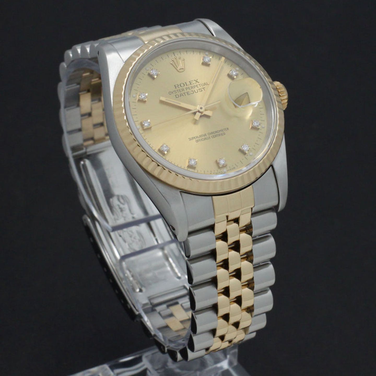 Rolex Datejust 36 16233 (1991) - Goud wijzerplaat 36mm Goud/Staal (4/7)