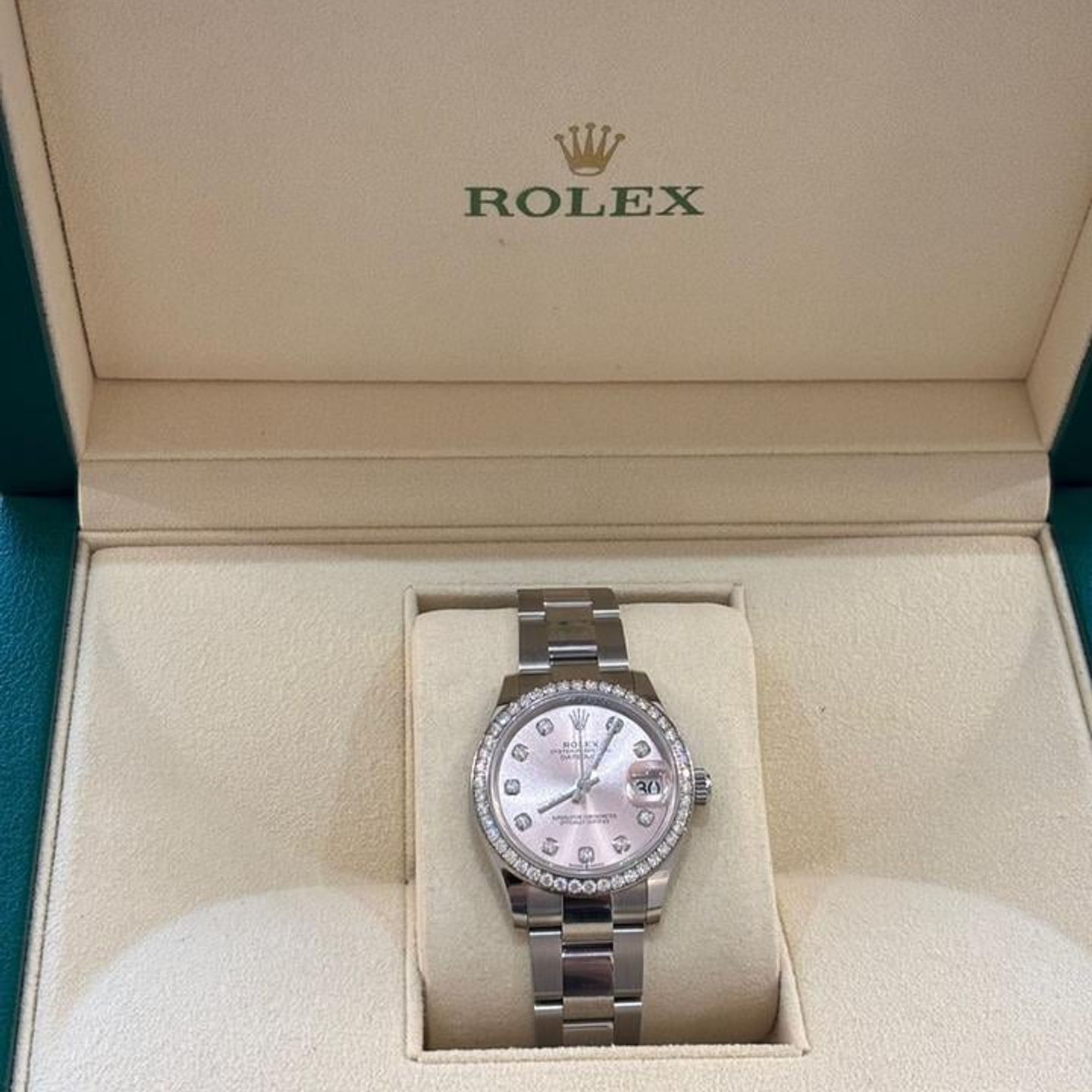 Rolex Datejust 278384RBR (2025) - Roze wijzerplaat 37mm Staal (2/8)