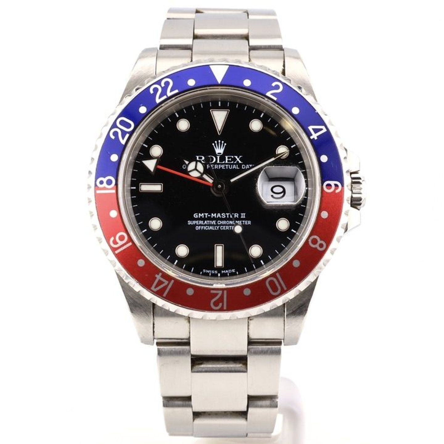 Rolex GMT-Master II 16710 (2001) - Zwart wijzerplaat 40mm Staal (1/1)