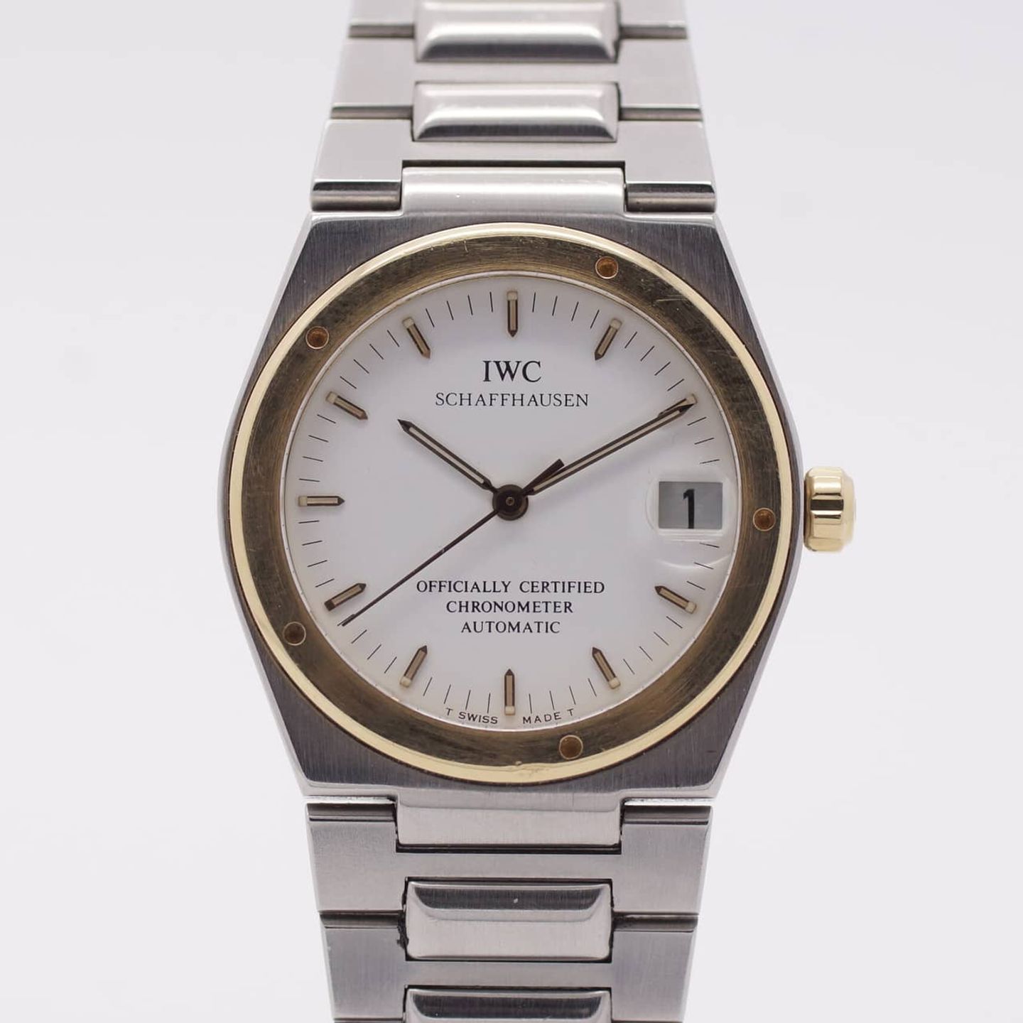 IWC Ingenieur 3521 (1995) - Silver dial 34 mm Steel case (1/8)