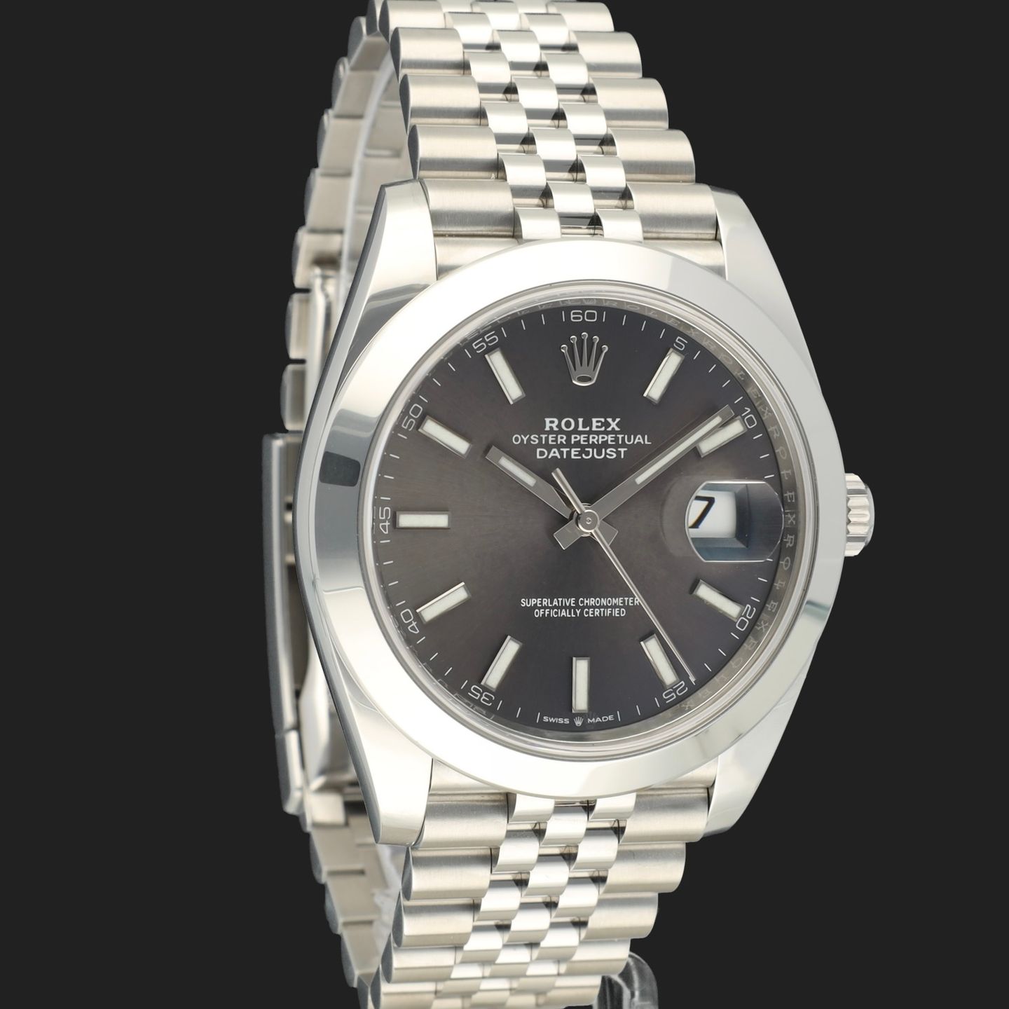 Rolex Datejust 41 126300 (2019) - Grey dial 41 mm Steel case (4/8)