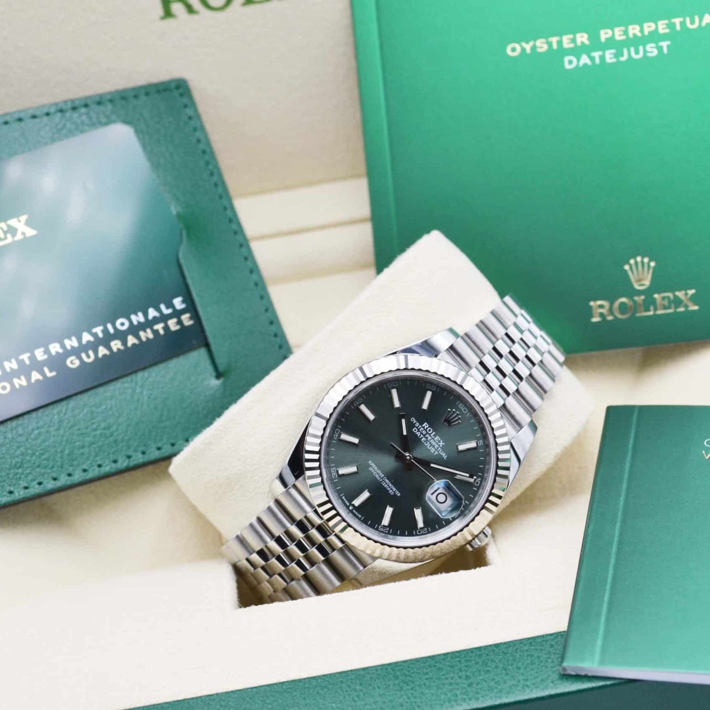 Rolex Datejust 41 126334 (2024) - Groen wijzerplaat 41mm Staal (7/7)