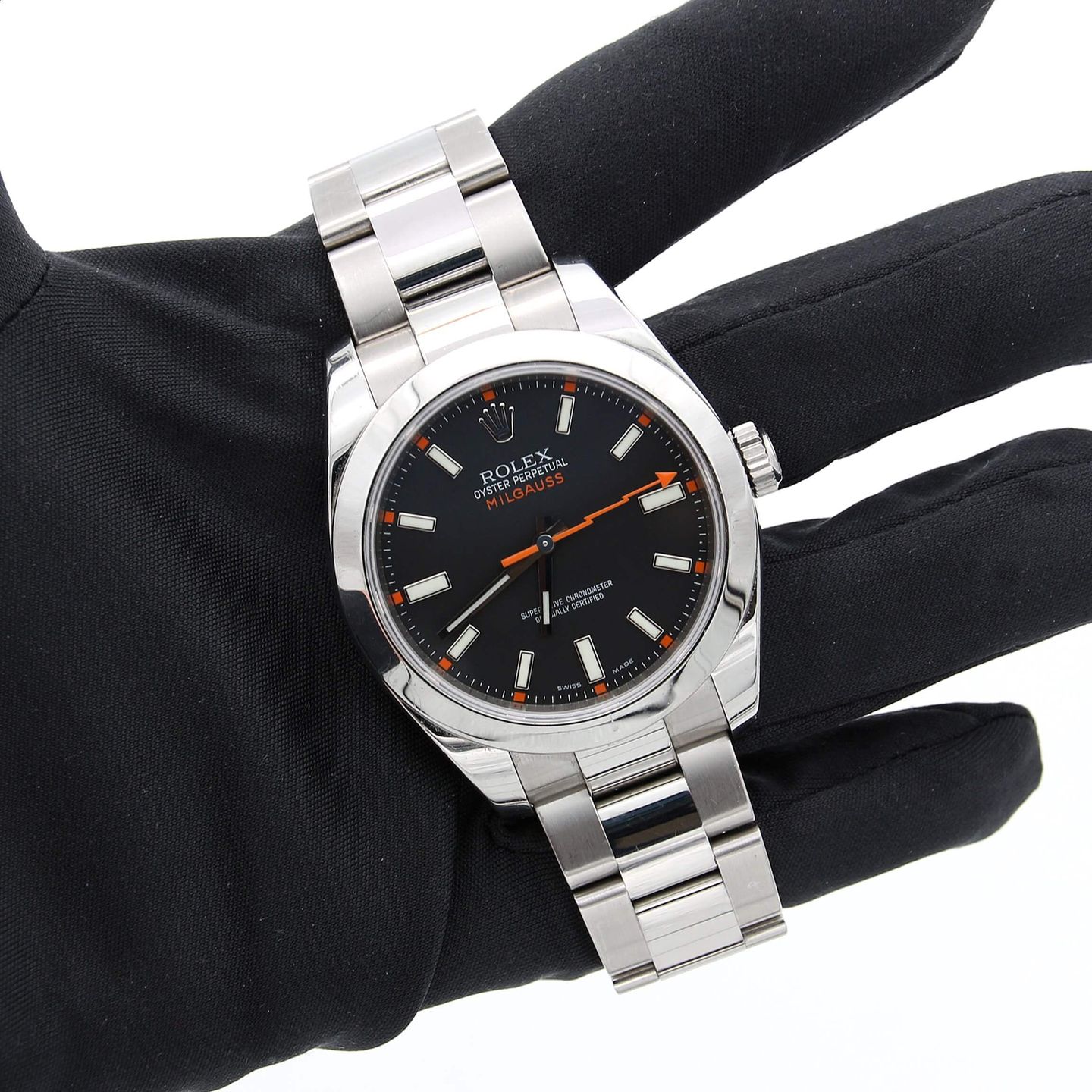 Rolex Milgauss 116400 (Unknown (random serial)) - 40 mm Steel case (1/6)