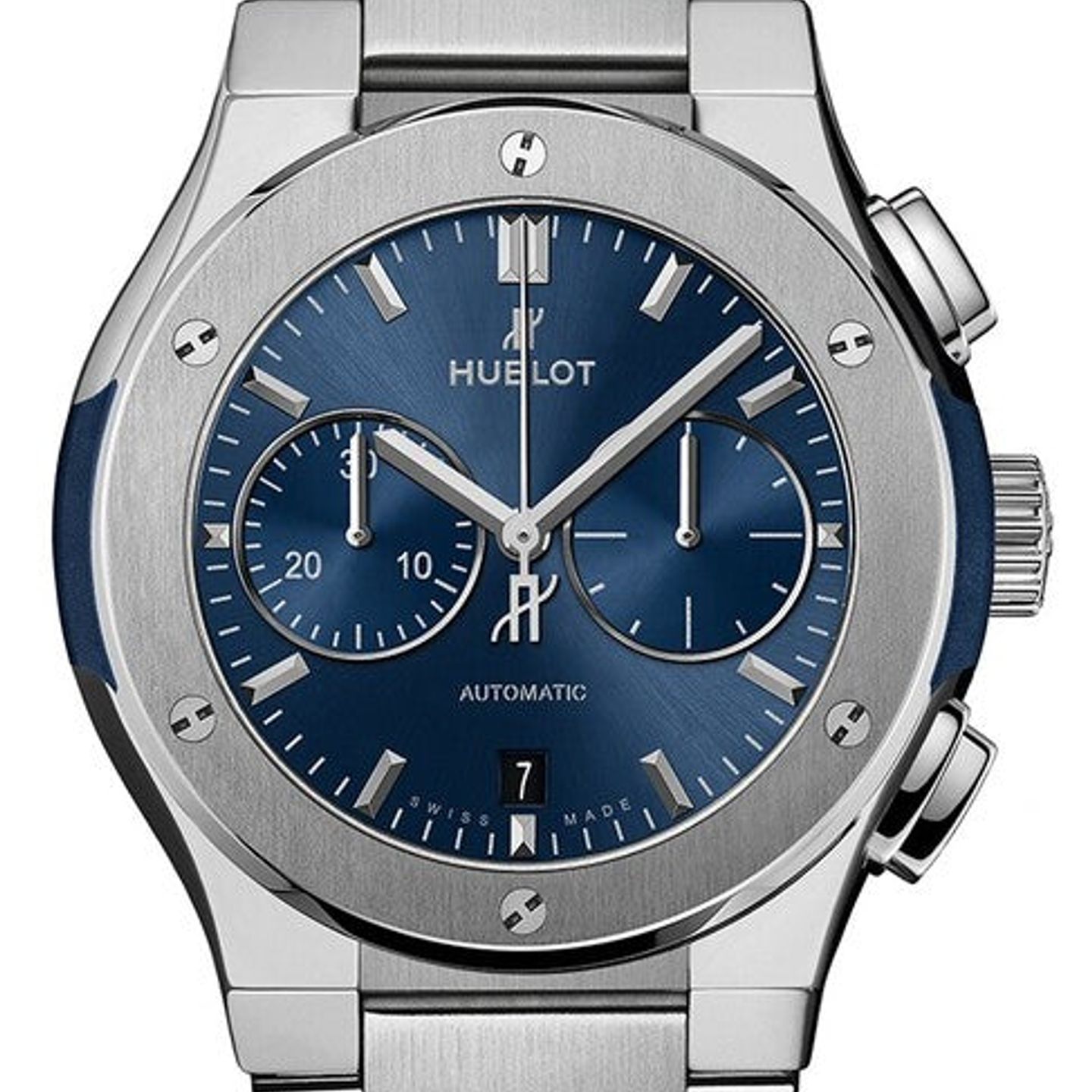 Hublot Classic Fusion 540.NX.7170.NX (2025) - Blue dial 42 mm Titanium case (1/1)