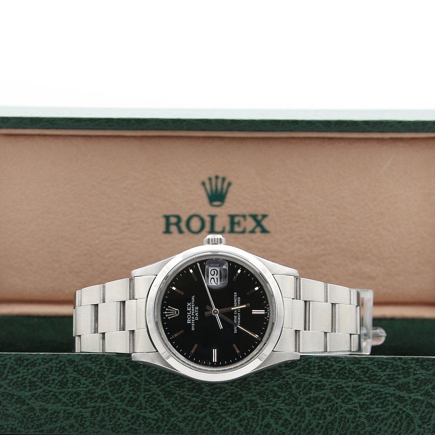 Rolex Oyster Perpetual Date 15000 (Onbekend (willekeurig serienummer)) - 34mm Staal (2/7)