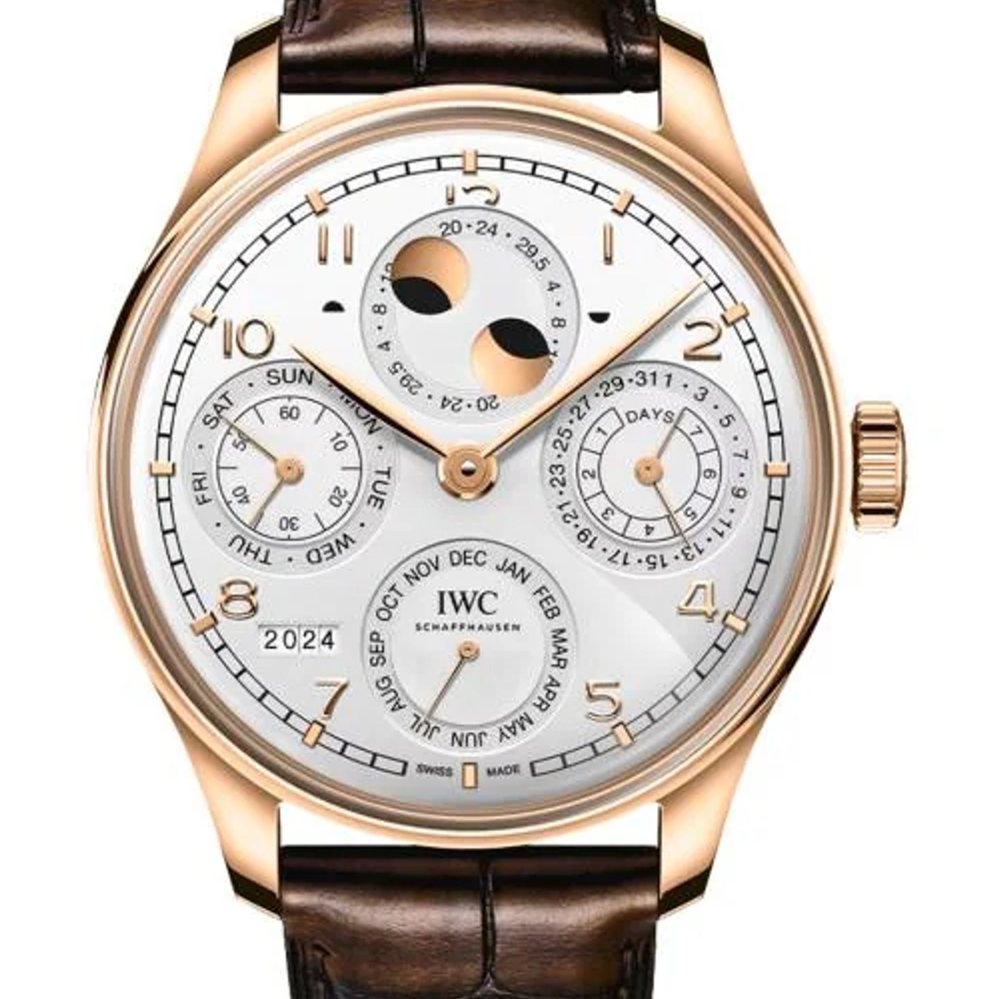 IWC Portuguese Perpetual Calendar IW503701 (2026) - Silver dial 44 mm Rose Gold case (1/1)