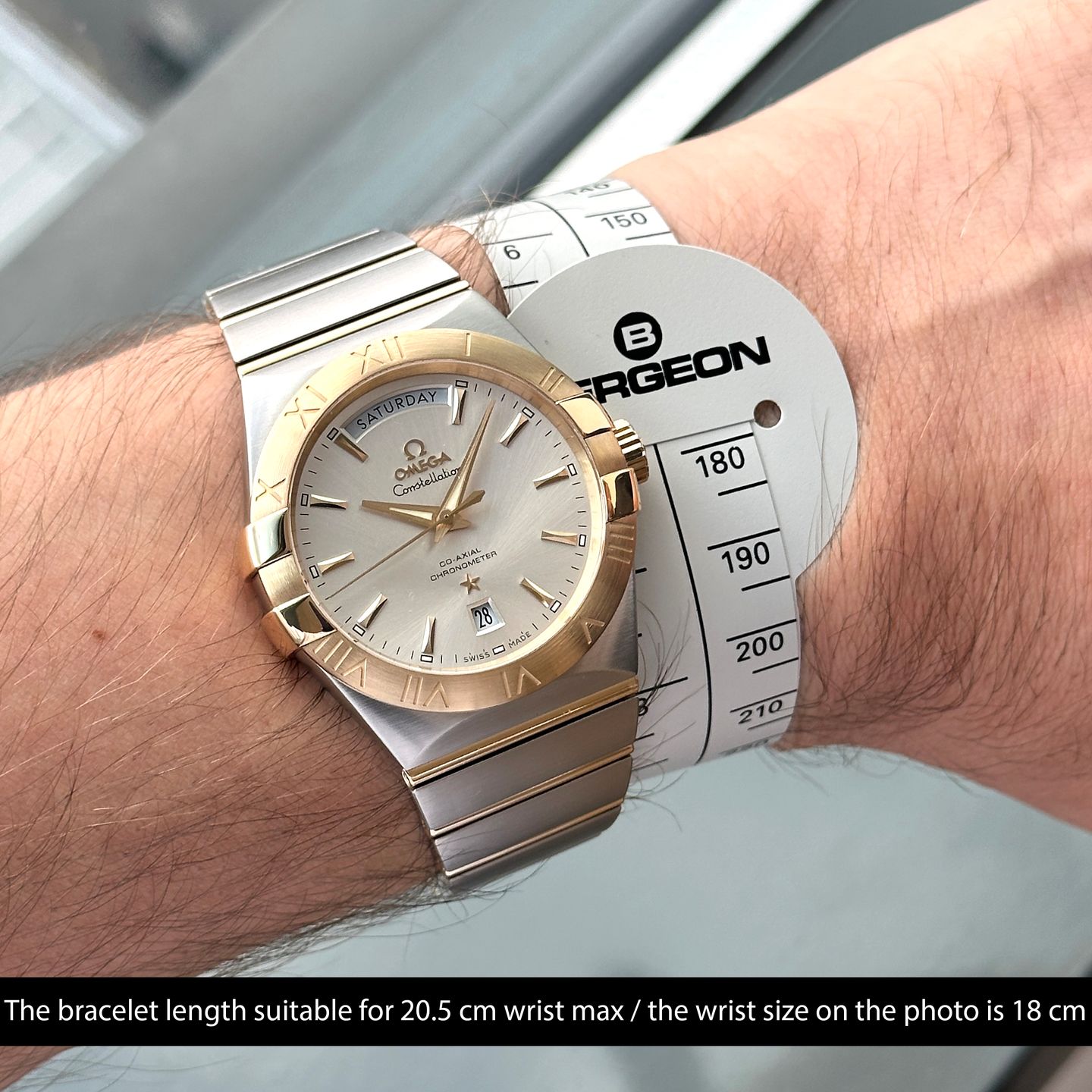 Omega Constellation Day-Date 123.20.38.22.02.002 (2015) - Silver dial 38 mm Steel case (2/8)