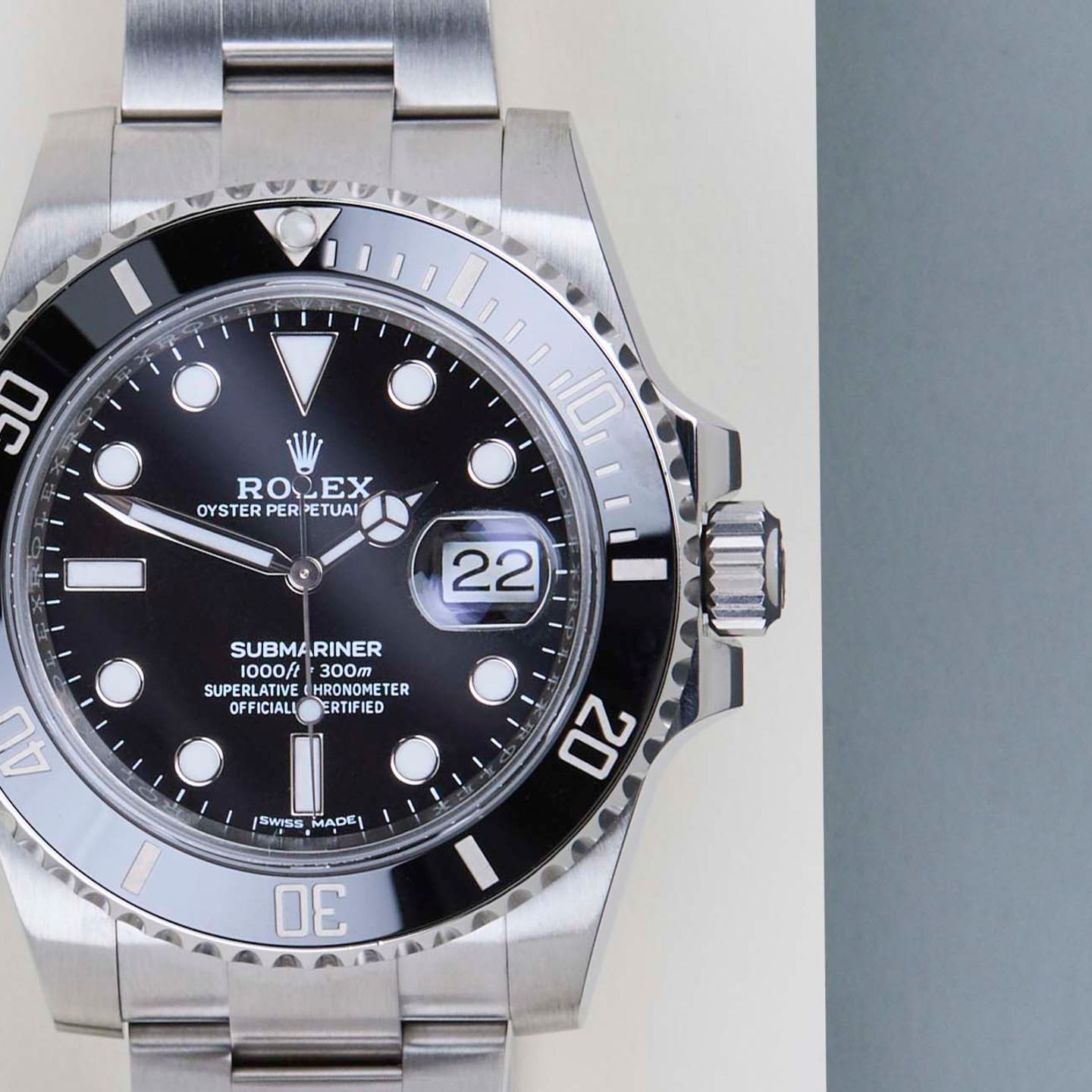 Rolex Submariner Date 116610LN (2018) - Zwart wijzerplaat 40mm Staal (5/8)