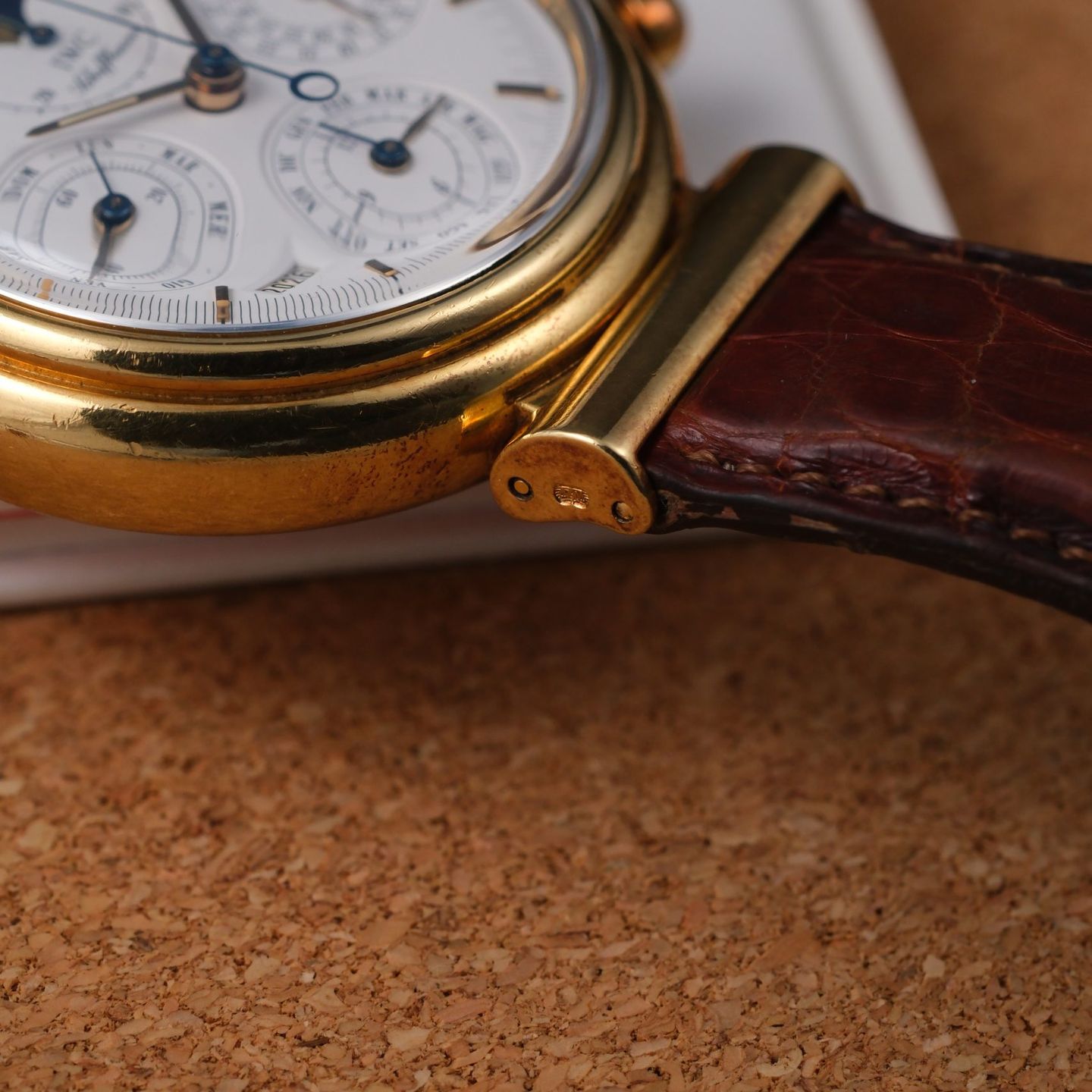 IWC Da Vinci IW3750 (1989) - Wit wijzerplaat 39mm Geelgoud (5/8)