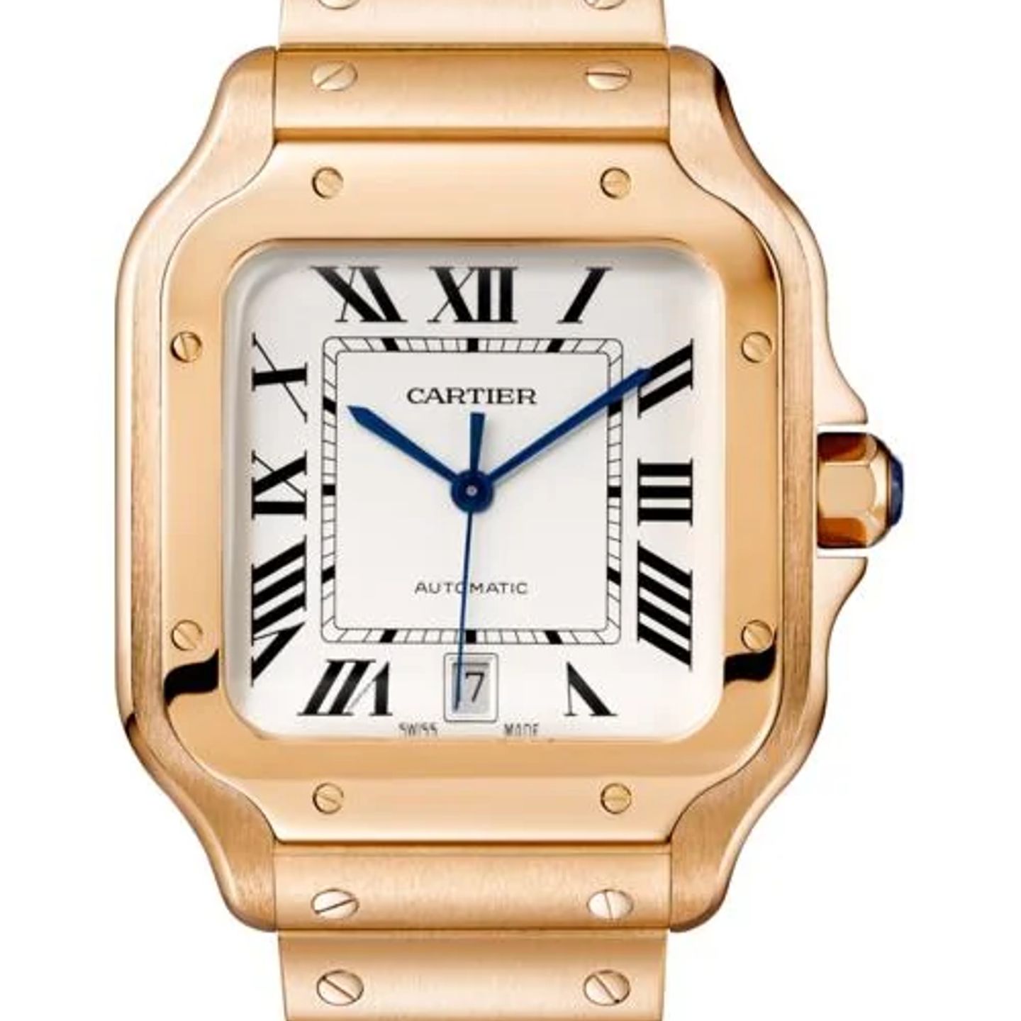 Cartier Santos WGSA0018 (2026) - Silver dial 48 mm Rose Gold case (1/1)