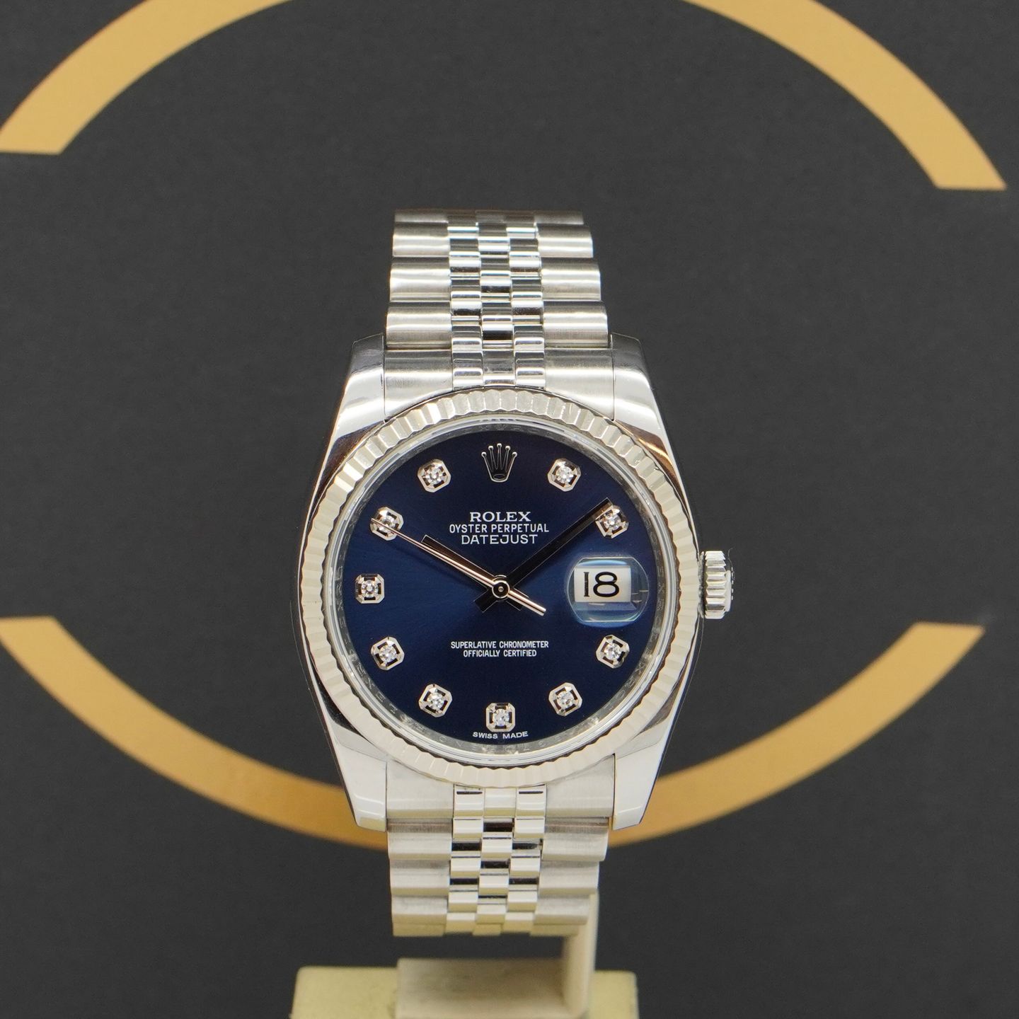 Rolex Datejust 36 116234 (2016) - Blue dial 36 mm Steel case (1/7)