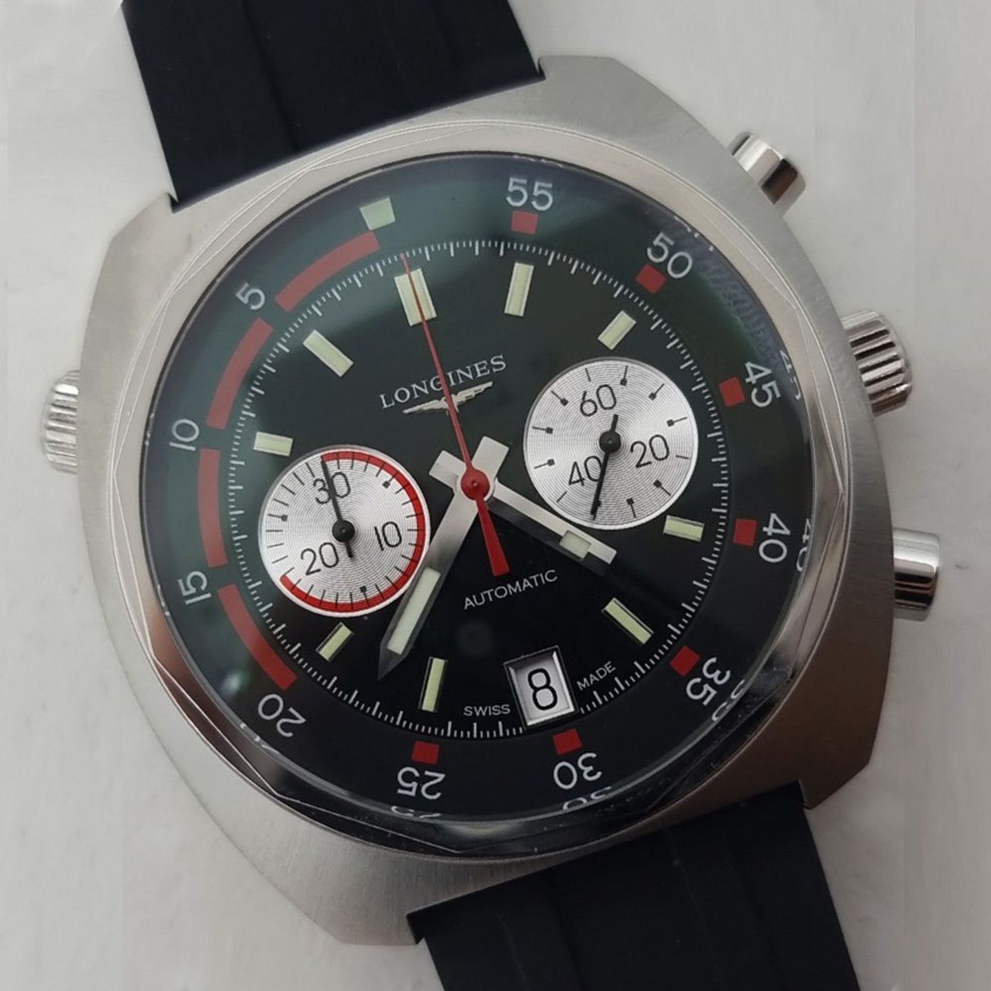 Longines Heritage L2.796.4.52.9 (2025) - Black dial 43 mm Steel case (2/8)