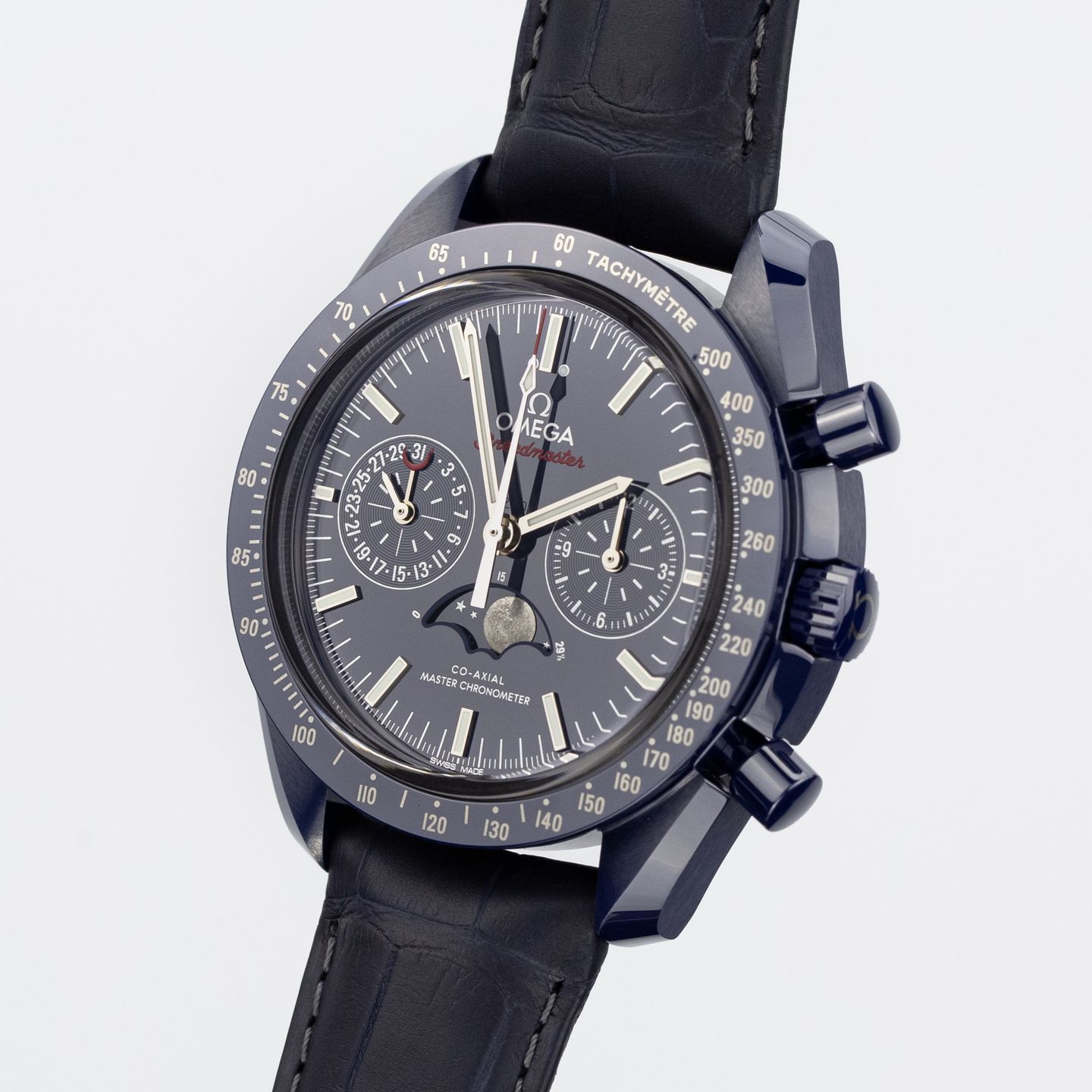 Omega Speedmaster Professional Moonwatch Moonphase 304.93.44.52.03.001 (2022) - Blauw wijzerplaat 44mm Keramiek (4/8)