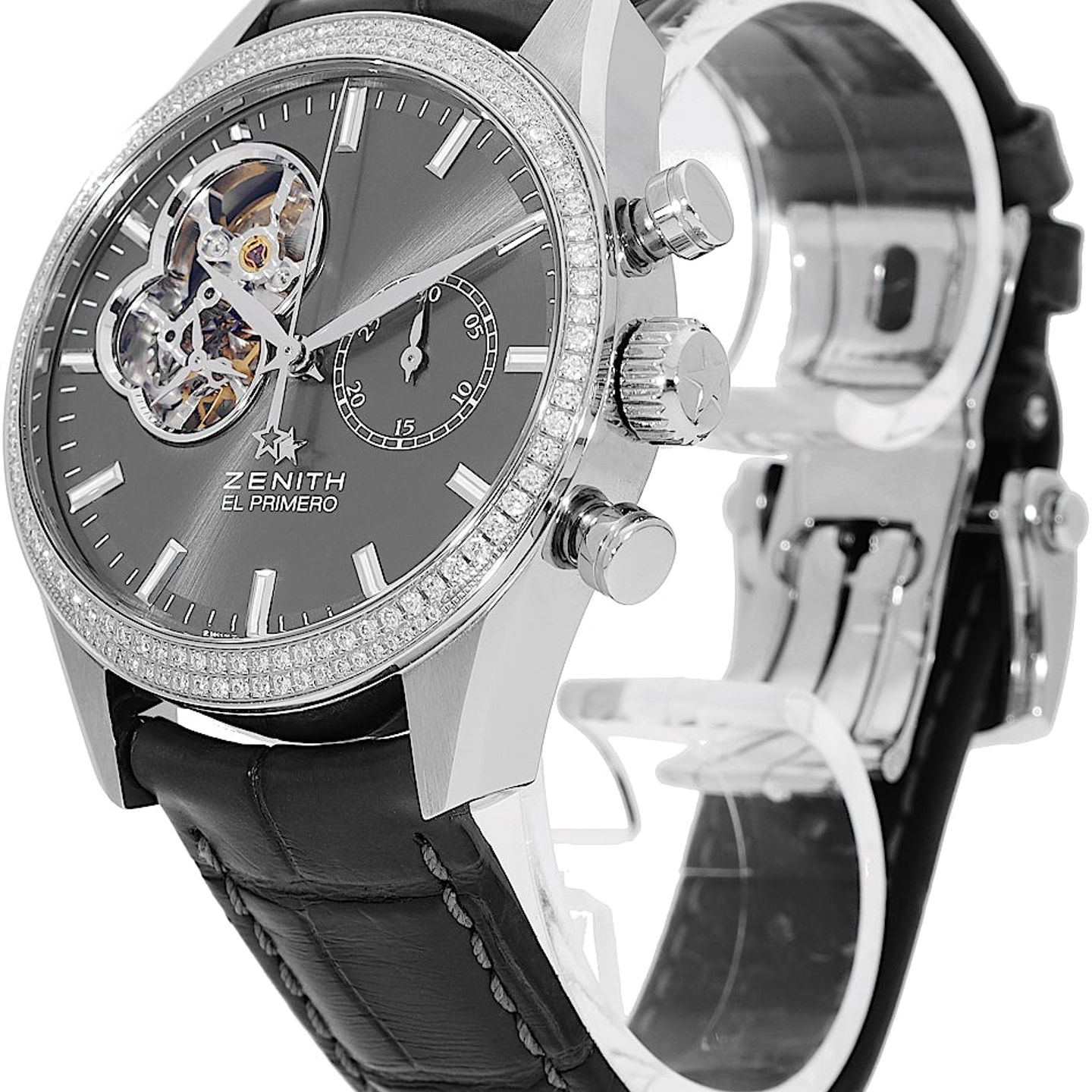 Zenith El Primero Chronomaster Lady 16.2150.4062/91.C760 (2021) - Grey dial 38 mm Steel case (3/5)