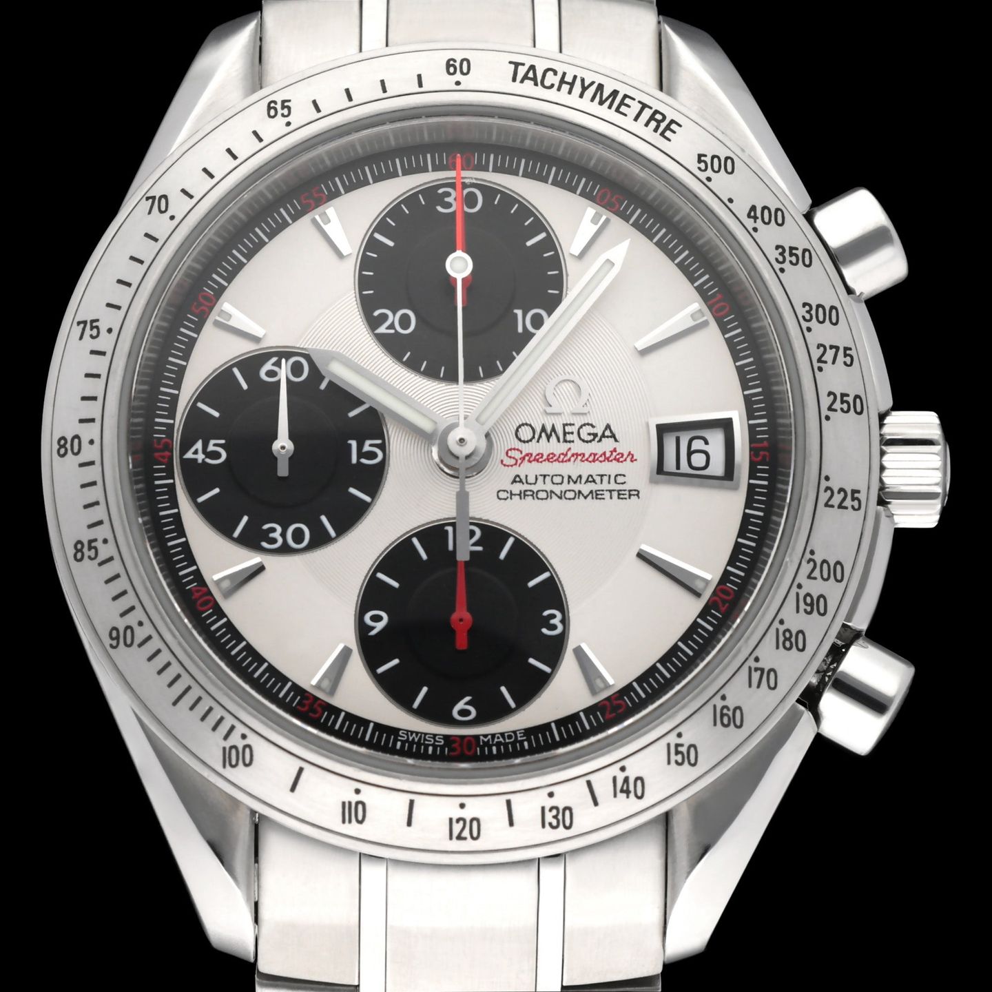 Omega Speedmaster Date 3211.31.00 (2007) - Silver dial 40 mm Steel case (1/8)