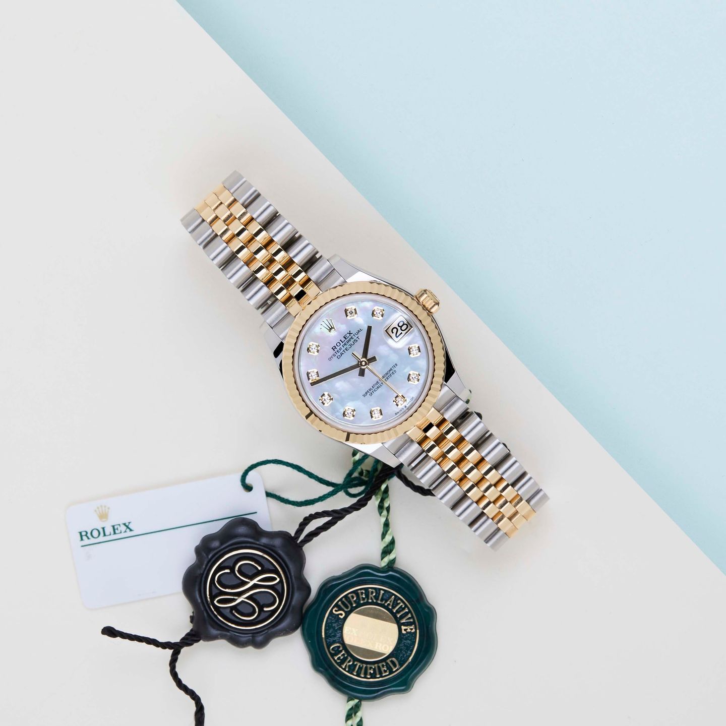 Rolex Datejust 31 278273 (2026) - Pearl dial 31 mm Gold/Steel case (2/8)