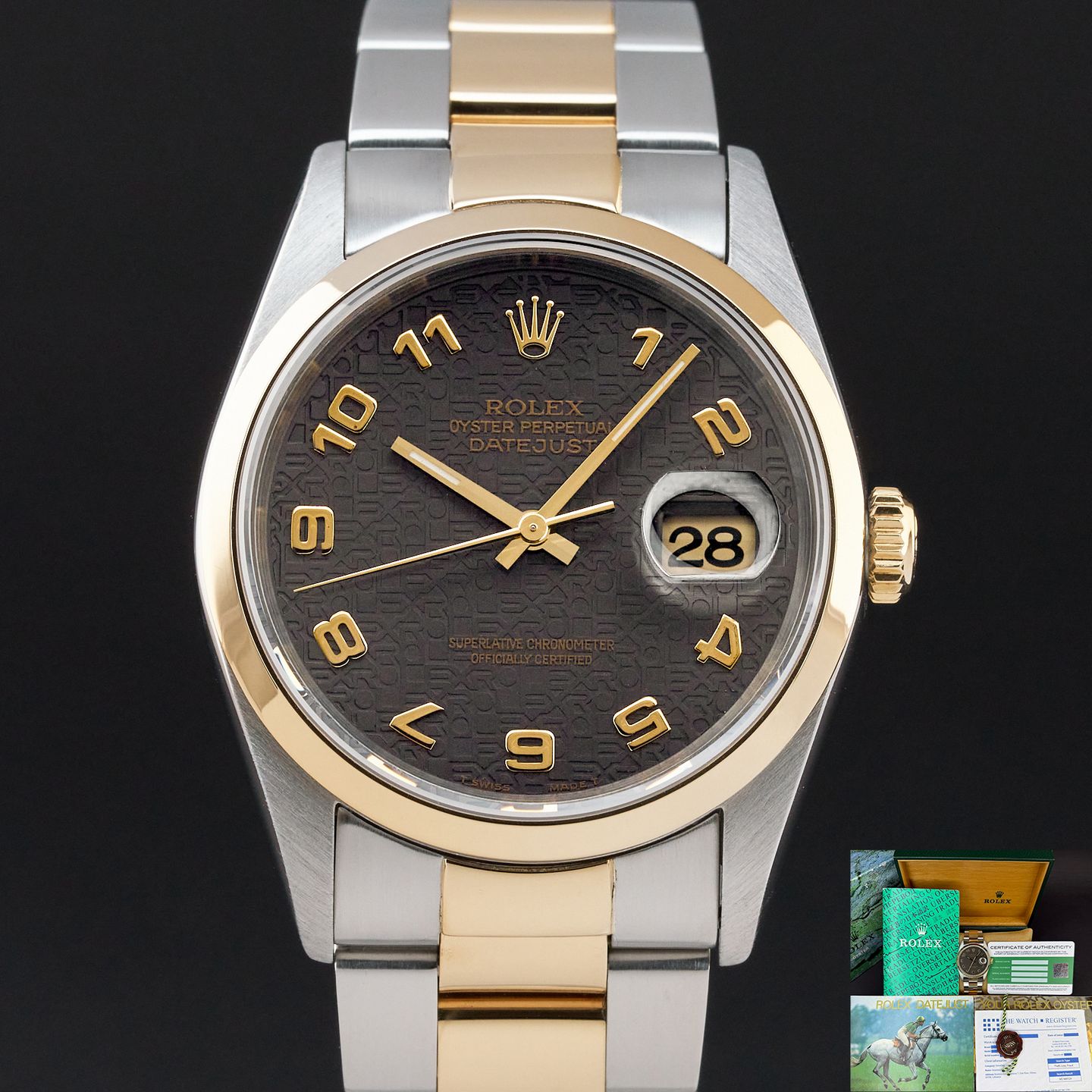 Rolex Datejust 36 16203 (1995) - 36 mm Gold/Steel case (1/8)