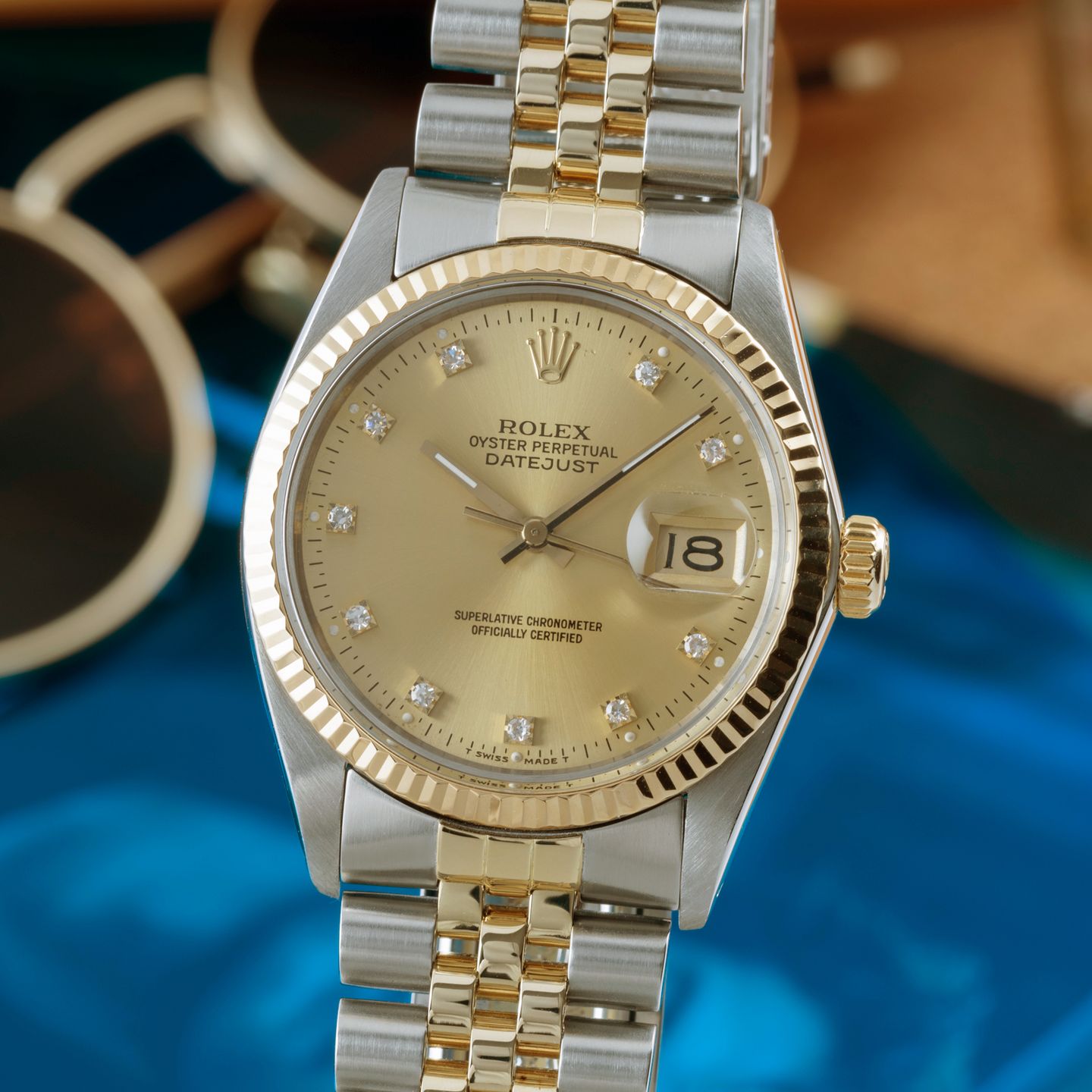 Rolex Datejust 36 16013 (1987) - 36 mm Gold/Steel case (3/8)