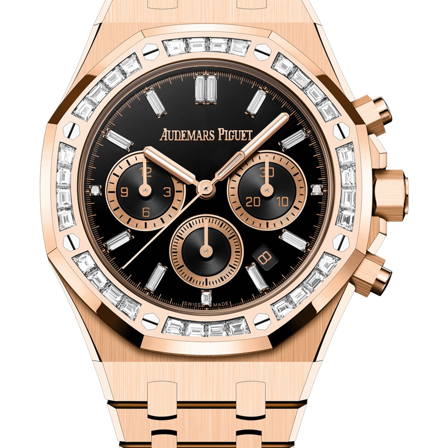 Audemars Piguet Royal Oak Chronograph 26715OR.ZZ.1356OR.02 (2025) - Black dial 38 mm Rose Gold case (1/1)