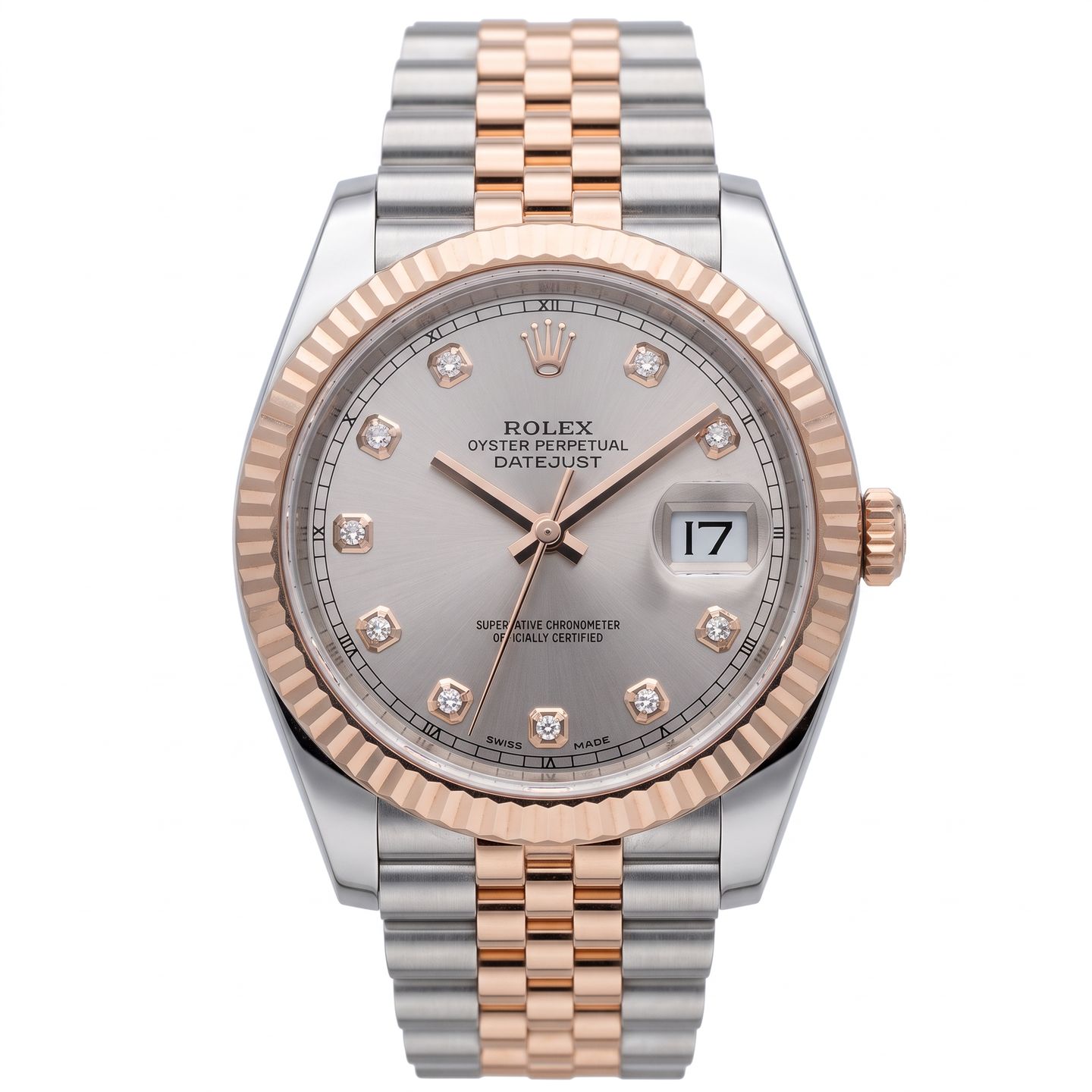 Rolex Datejust 41 126331 (Unknown (random serial)) - Pink dial 41 mm Steel case (1/5)