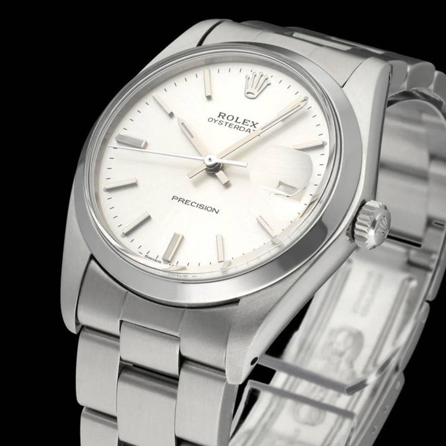 Rolex Oyster Precision 6694 (1978) - Silver dial 34 mm Steel case (6/7)