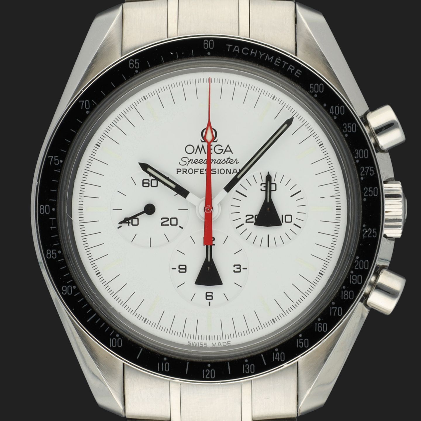 Omega Speedmaster Professional Moonwatch 311.32.42.30.04.001 (Unknown (random serial)) - White dial 42 mm Steel case (2/8)