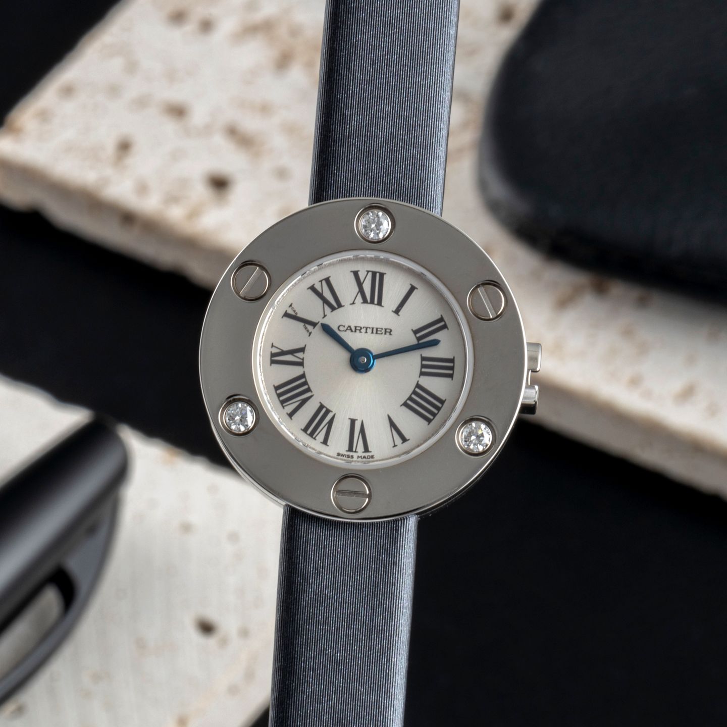 Cartier Unknown WE800131 (1999) - White dial 23 mm White Gold case (3/8)