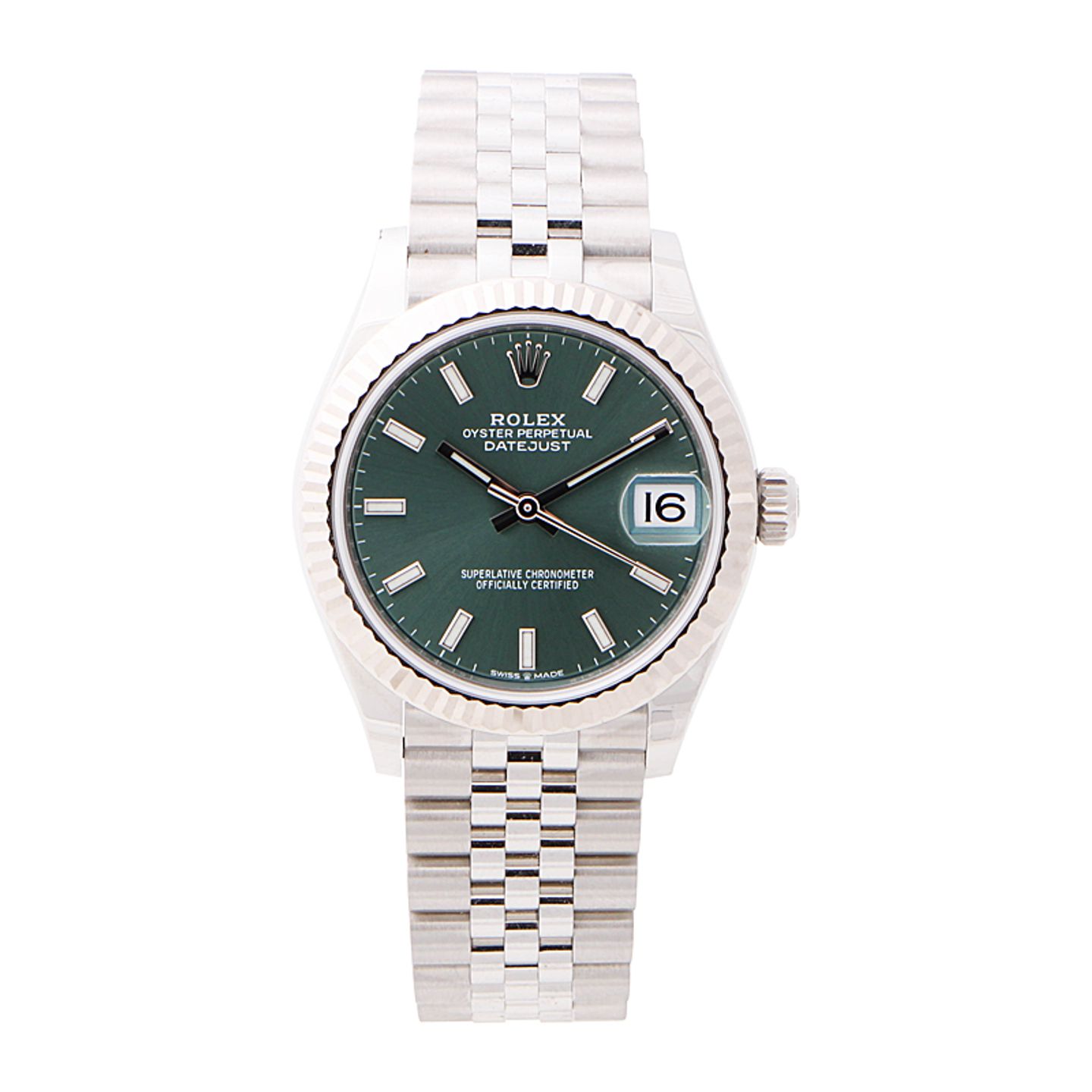Rolex Datejust 31 278274 (2025) - Groen wijzerplaat 31mm Staal (1/4)