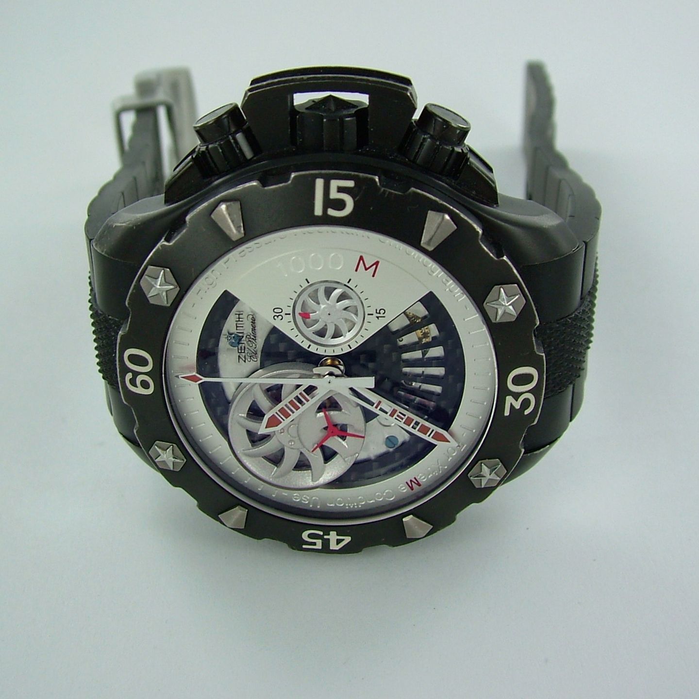 Zenith Defy - (Onbekend (willekeurig serienummer)) - Transparant wijzerplaat 46mm Titanium (1/7)