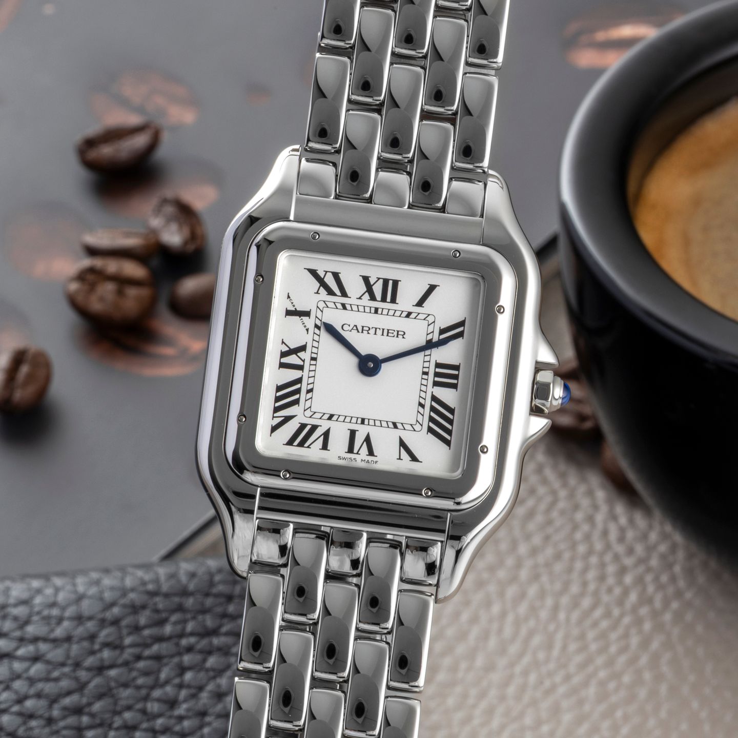 Cartier Panthère WSPN0011 (Unknown (random serial)) - Silver dial 31 mm Steel case (3/8)