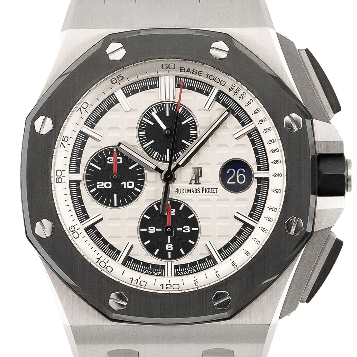 Audemars Piguet Royal Oak Offshore 26400SO.OO.A002CA.01 (Unknown (random serial)) - Silver dial 44 mm Steel case (2/7)