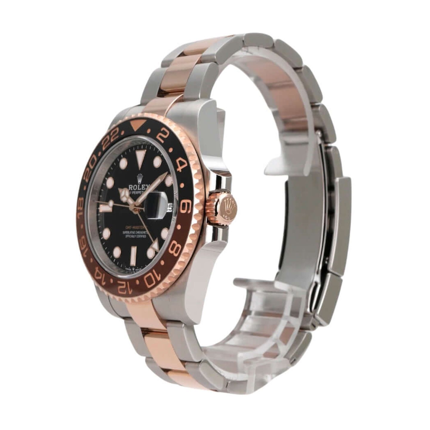 Rolex GMT-Master II 126711CHNR (2025) - Zwart wijzerplaat 40mm Goud/Staal (3/8)